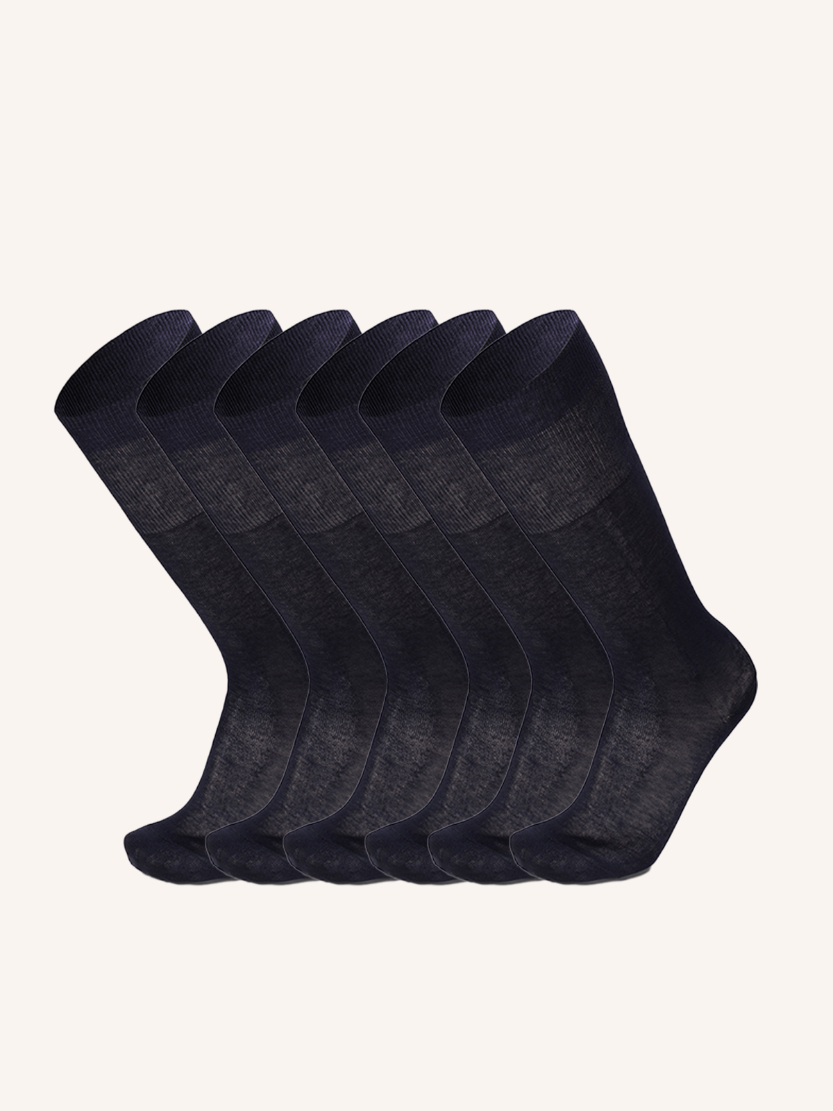 Calza Lunga Rasata in Cotone Filo di Scozia per Uomo | Tinta Unita | Confezione da 6 Paia | Concorde