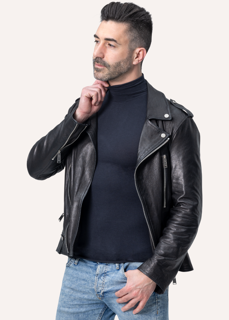 Maglia Dolcevita da Uomo a manica lunga in Modal Ultralight con Cashmere | Tecnologia Seamless senza cuciture | Confezione Singola | LORDCASH