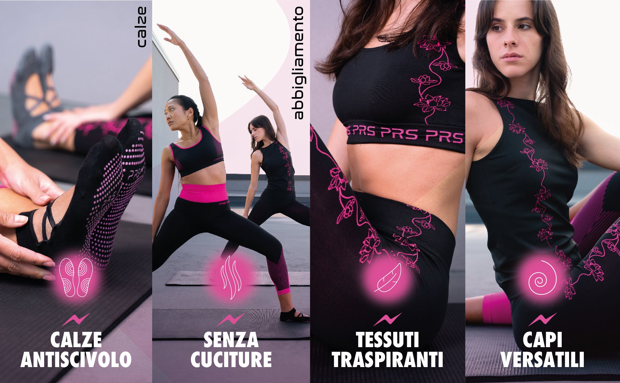 Crop da Yoga per Donna | Confezione Singola | PRS PRO 507