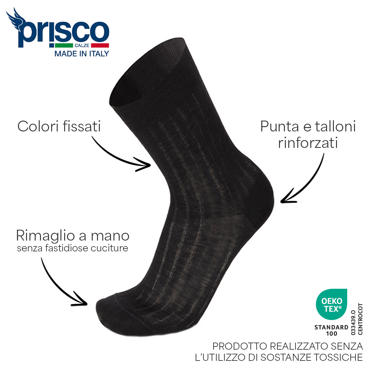 Calza Corta a Costa in Filo di Scozia per Uomo | Tinta Unita | Confezione da 6 Paia | Aston C