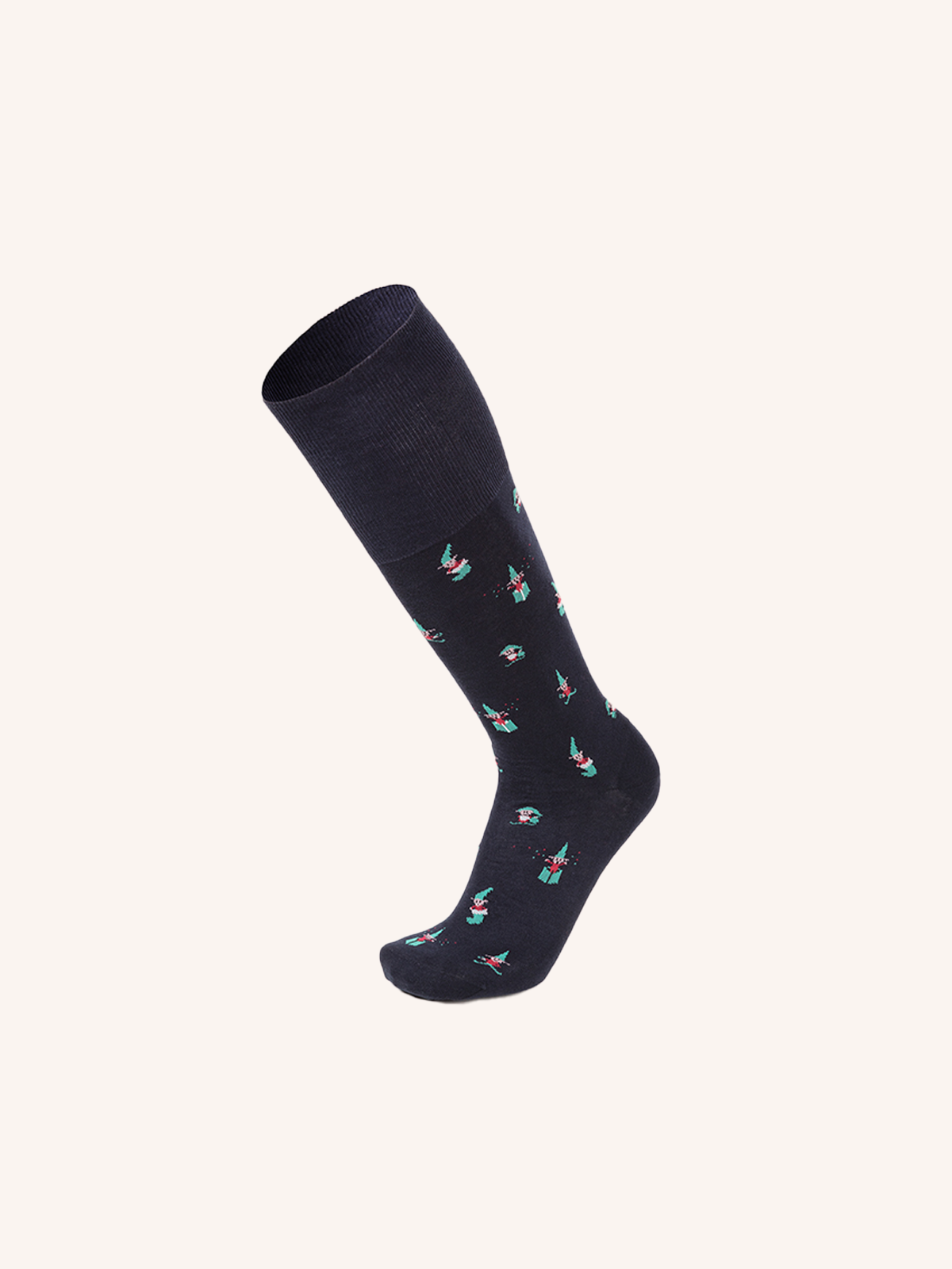 Calza Lunga in Cotone per Uomo motivo Natalizio | Fantasia | Confezione Singola | 301631