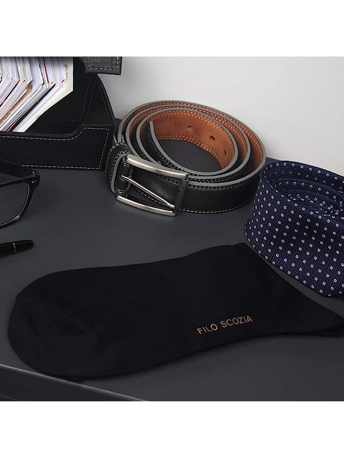 Long Double Strength Sock in Lisle for Men | Plain Color | Pack of 6 Pairs | Long Shaved Prince