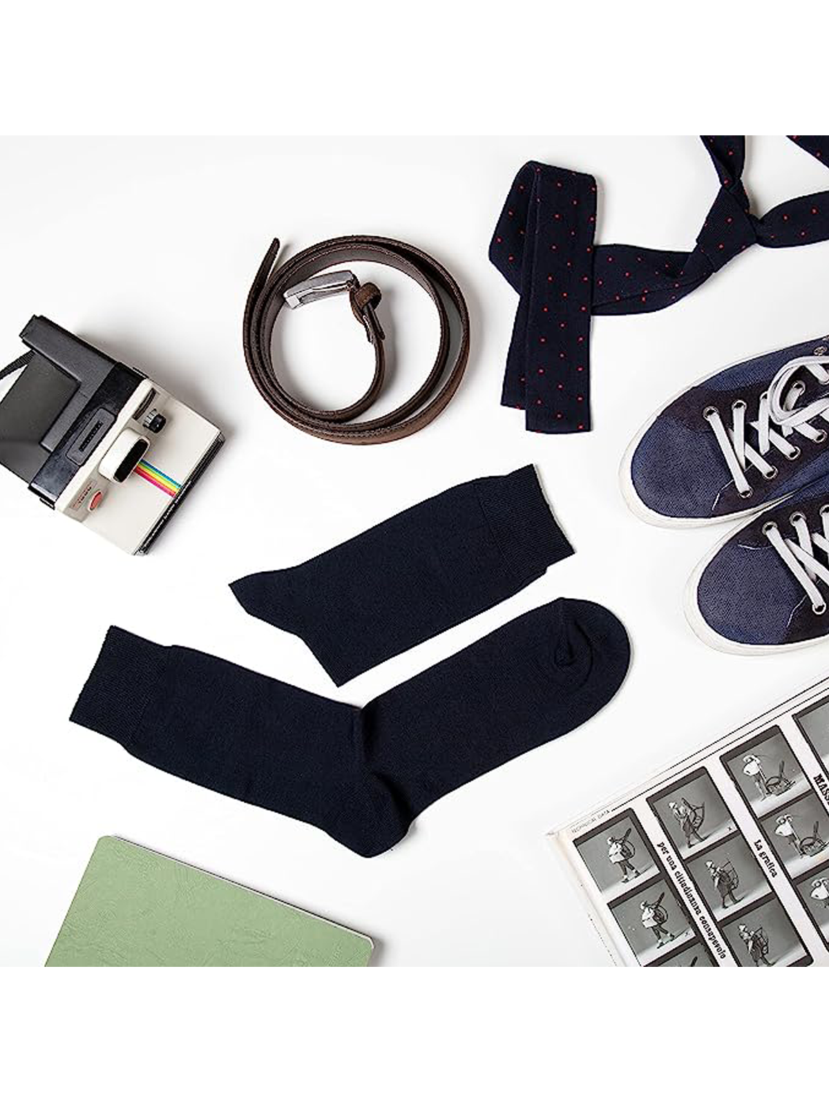 Calza Corta a costa in Filo di Scozia per Uomo | Tinta Unita | Confezione da 6 Paia | Principe Corto Costa 7C