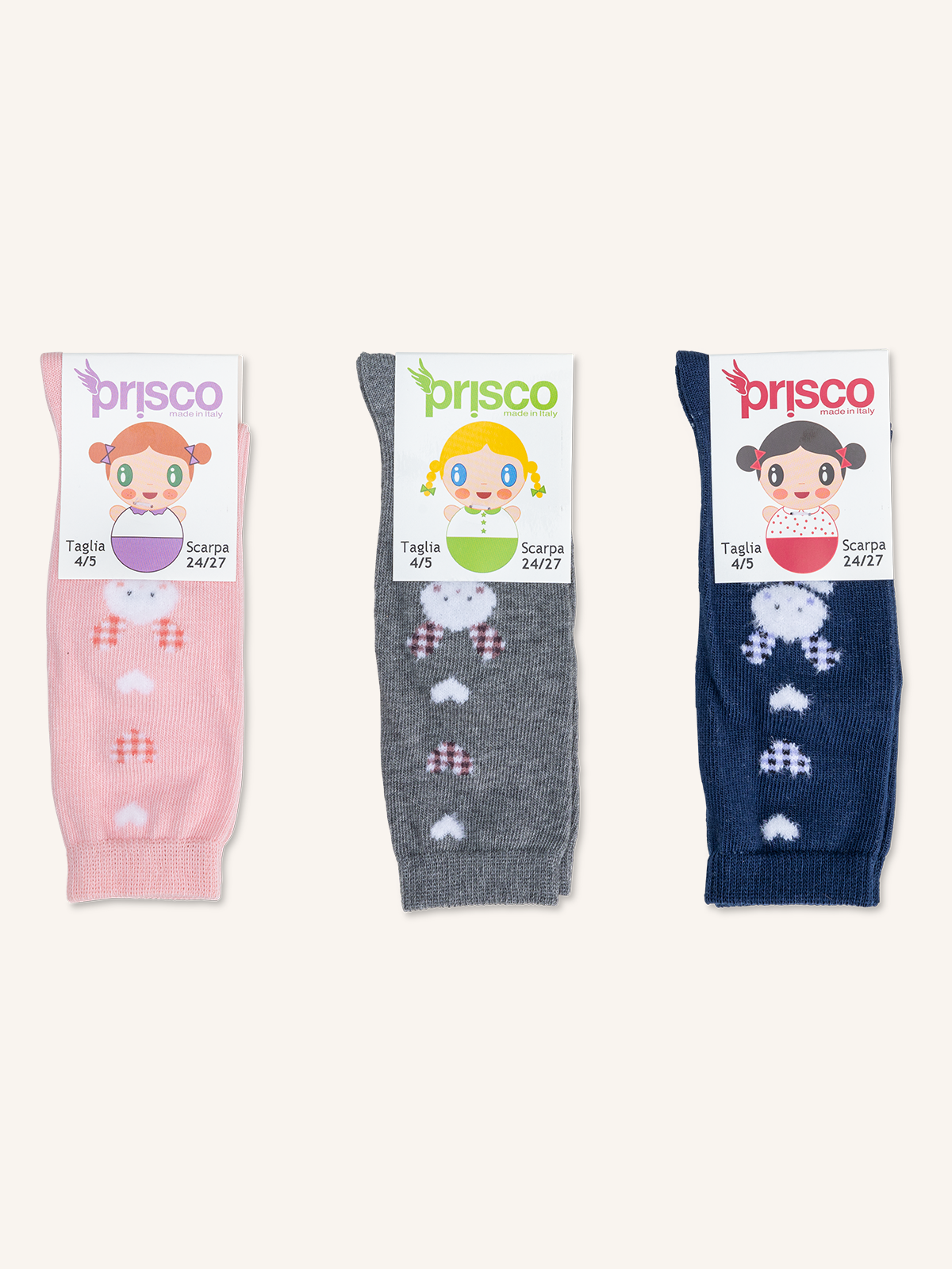 Long Cotton Sock for Newborn | Pack of 3 pairs | BABY SOFT