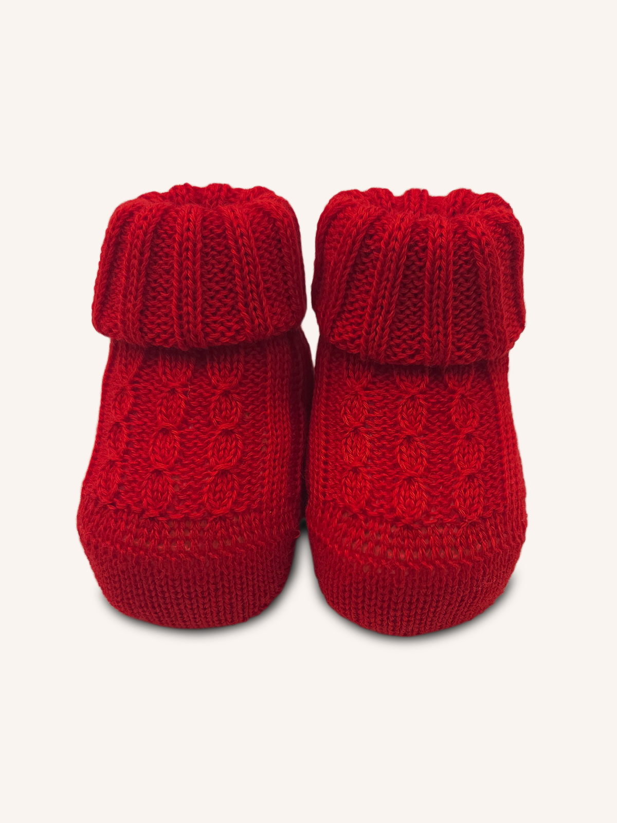 Babbuccia Natalizia per Neonato Primi mesi | Tinta Unita | Confezione 1 Paio