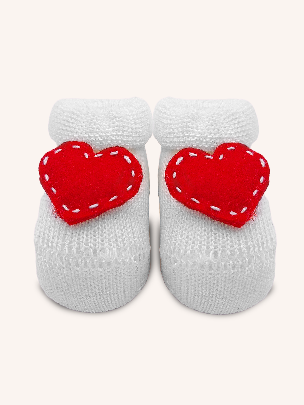 Babbuccia Natalizia per Neonato Primi mesi | Tinta Unita | Confezione 1 Paio