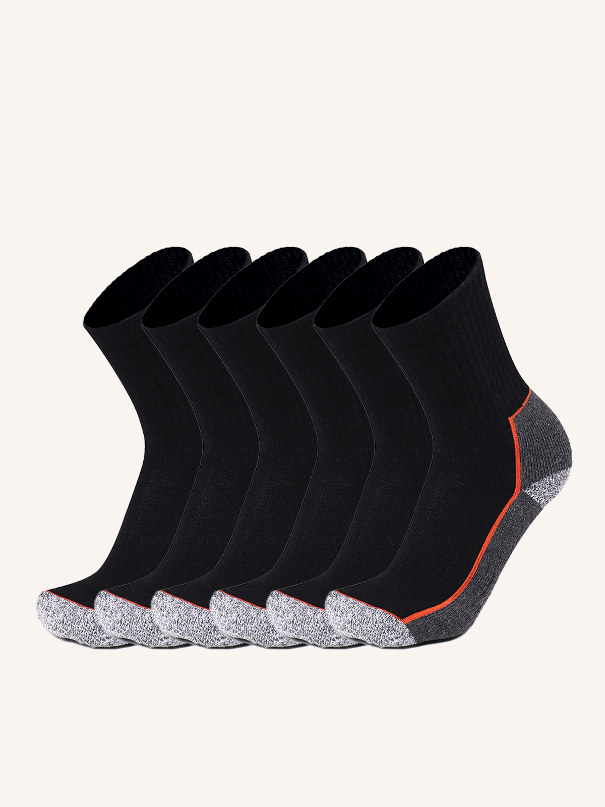 Unisex Stockinette Knit Short Sock | Pack of 6 pairs | JOB 00