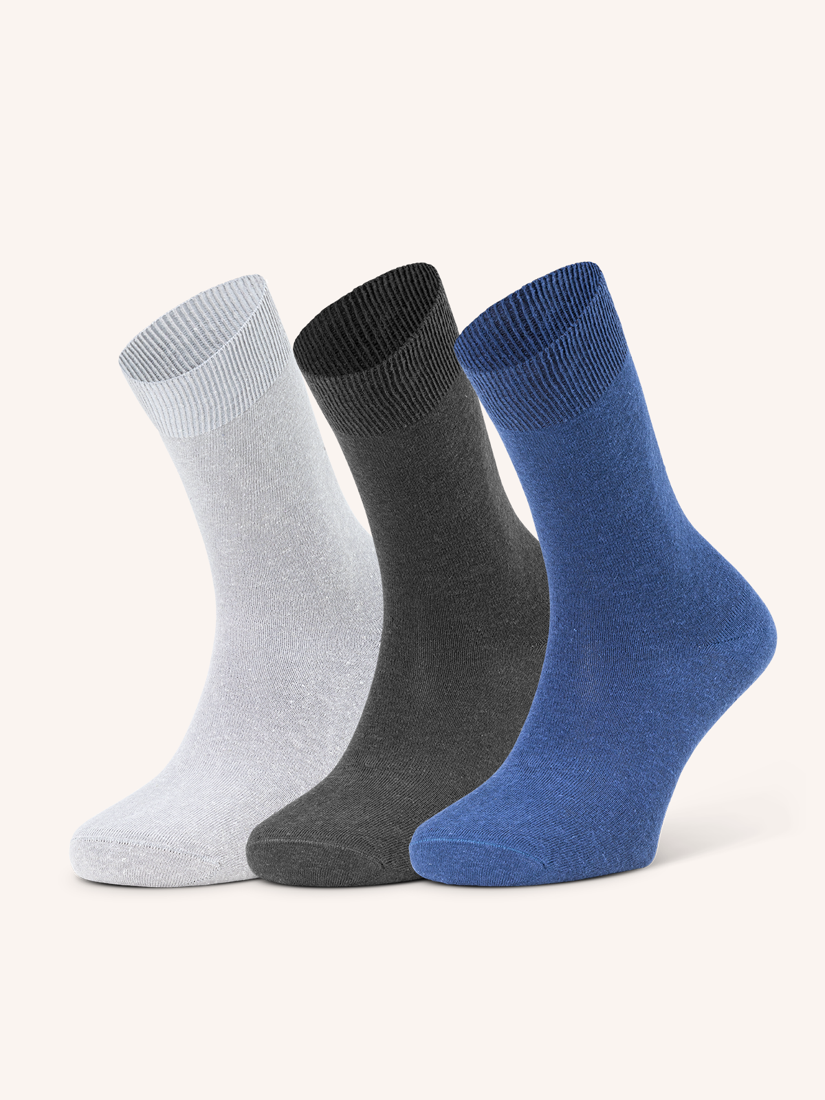 Calza Innovativa in Canapa per Uomo | Tinta Unita | Confezione da 3 Paia | Path UC