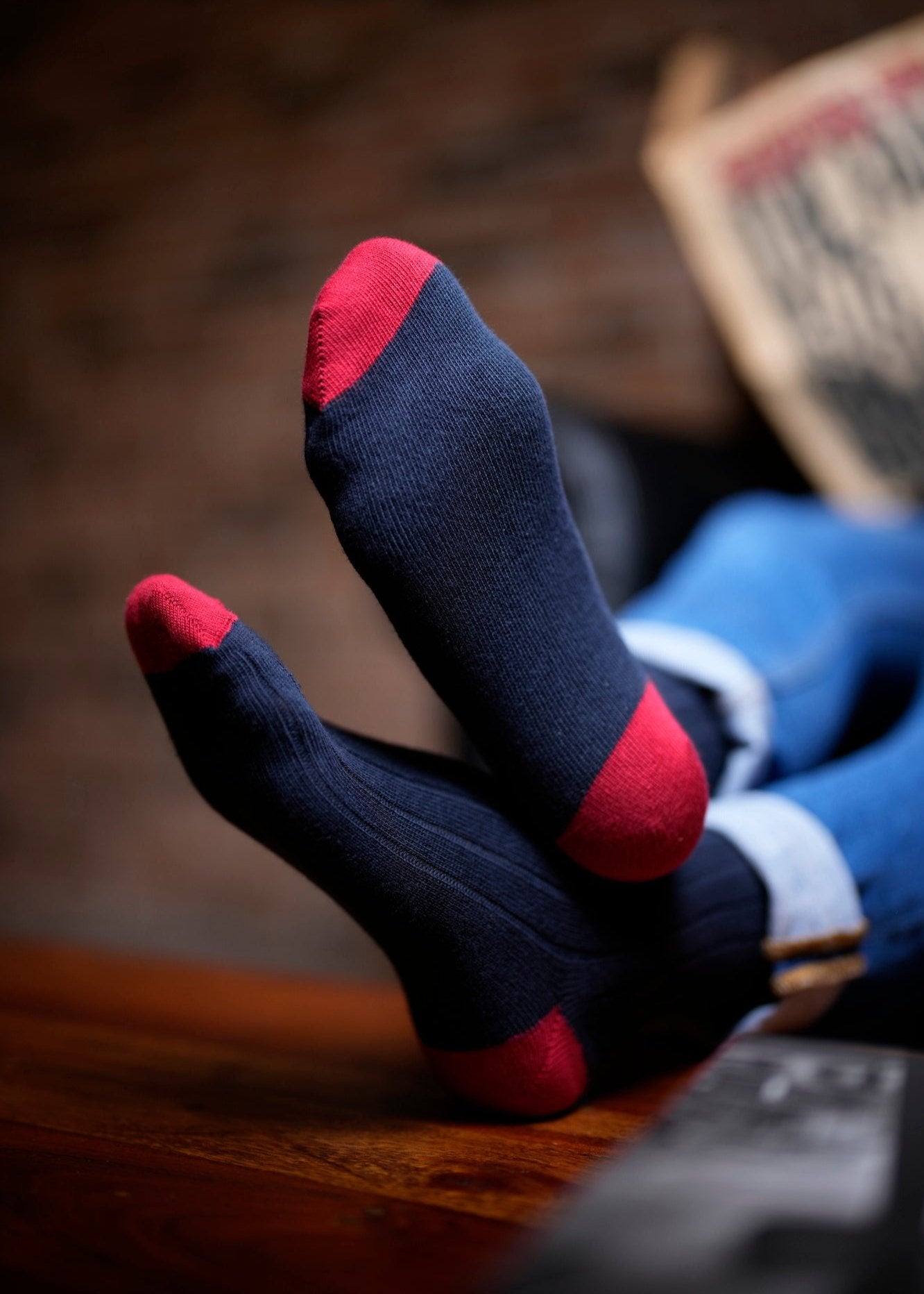 Calza Lunga in Caldo Cotone per Uomo | Fantasia | Confezione da 3 paia | Polo L