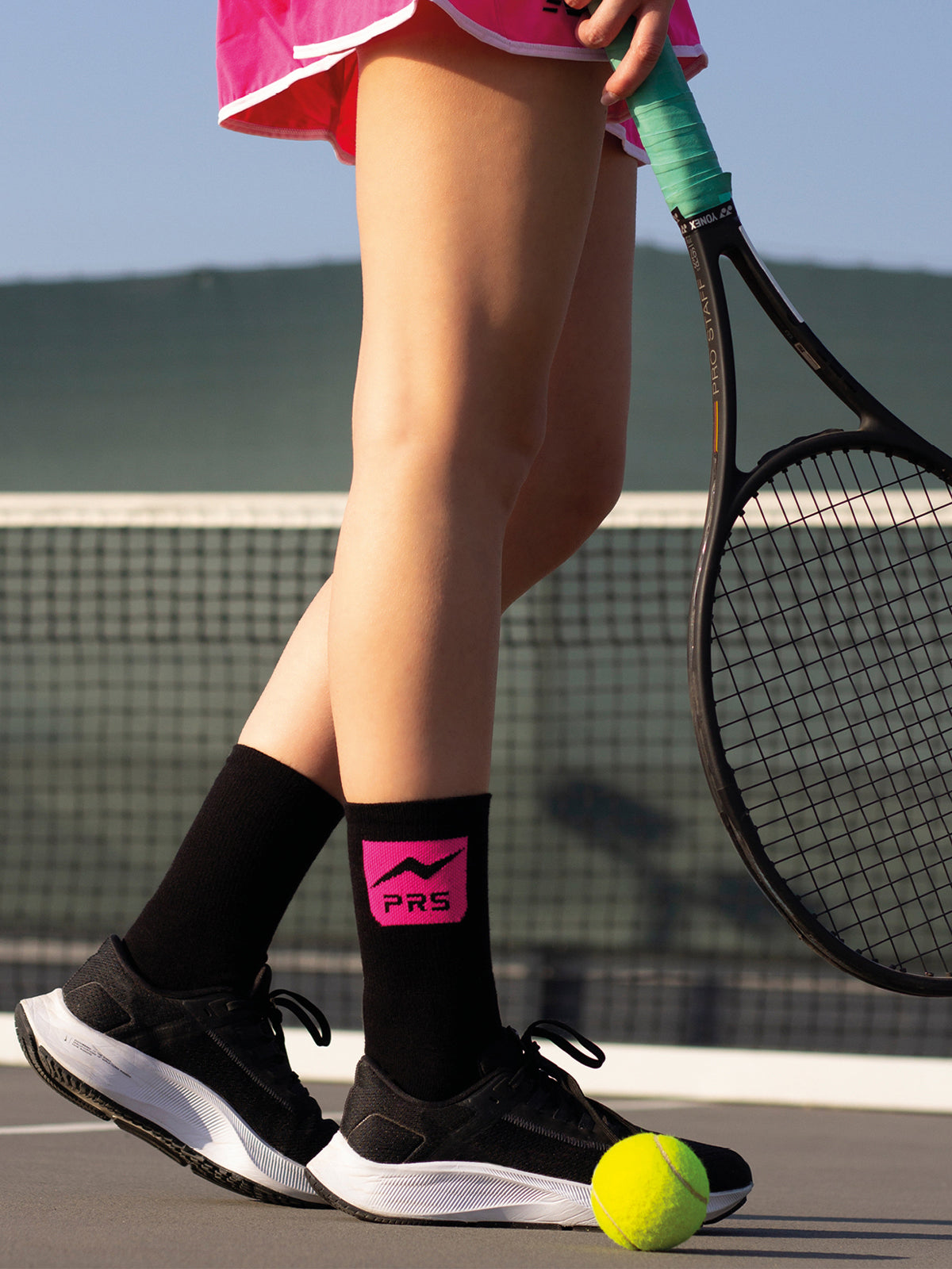 Calza Corta in Cotone per Donna da Tennis | Tinta Unita | Confezione da 2 Paia | PRS PRO 01D
