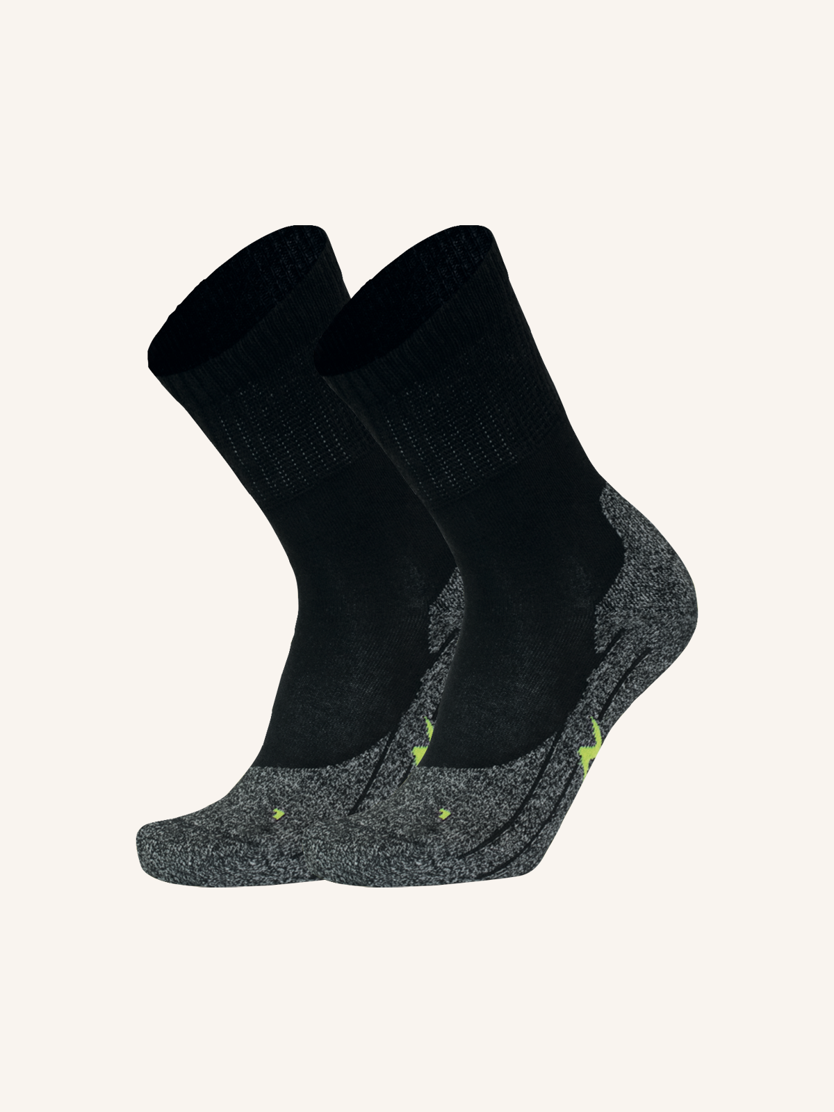Long Cotton Socks for Men for Trekking | Plain Color | Pack of 2 Pairs | PRS PRO 04