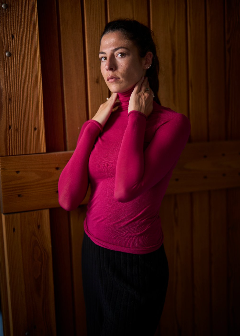 Maglia Dolcevita da Donna in Modal Ultralight con Cashmere | Tecnologia Seamless senza cuciture | Tinta Unita | Confezione Singola | CASHDV