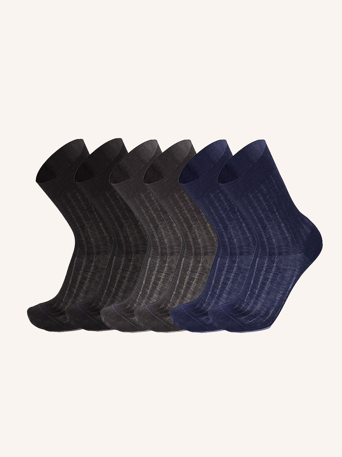 Calza Corta a Costa in Filo di Scozia per Uomo | Tinta Unita | Confezione da 6 Paia | Aston C