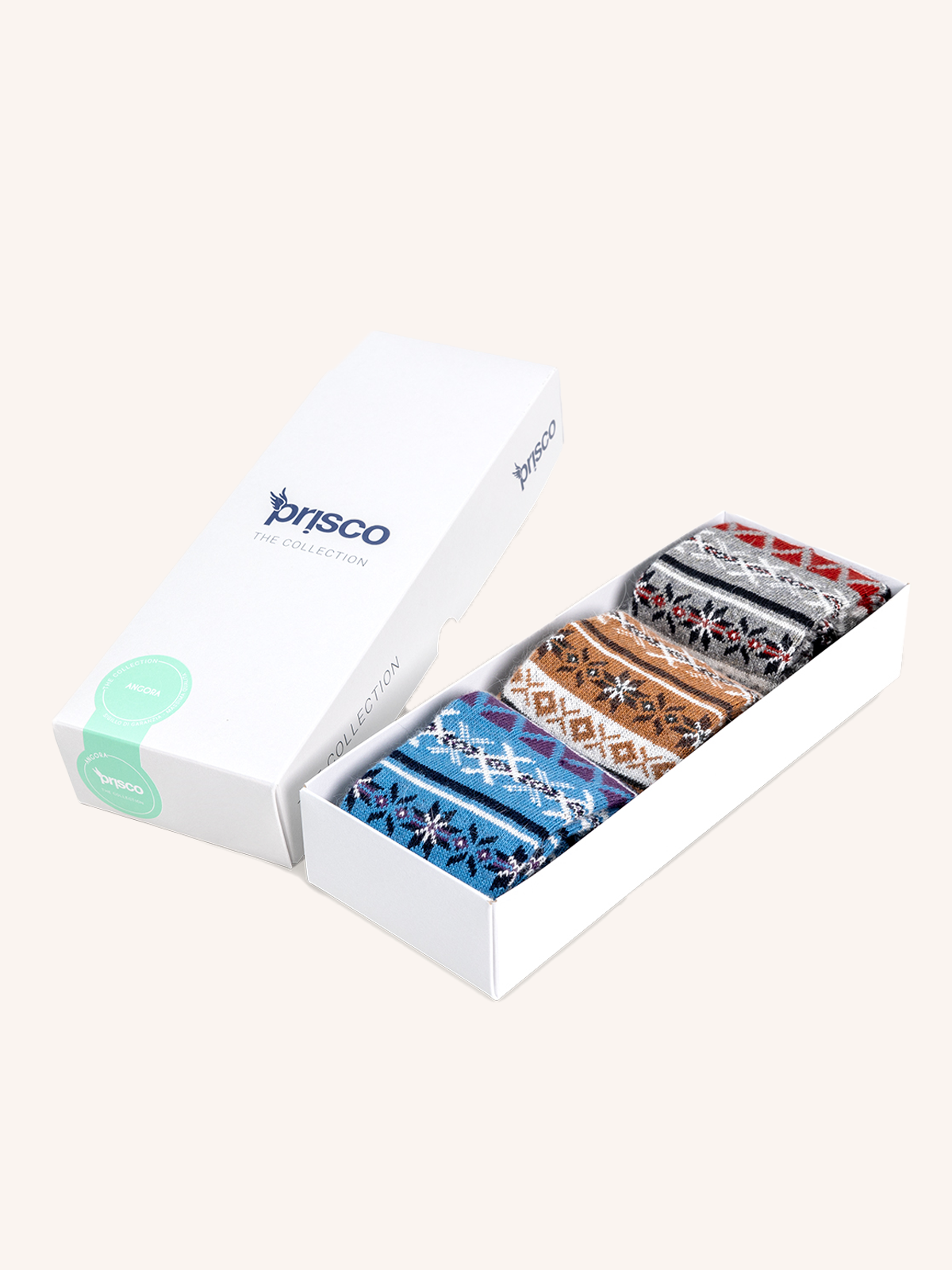 Calza Corta in Cotone & Angora per Uomo | Fantasia | Confezione da 3 paia | Alpiez C