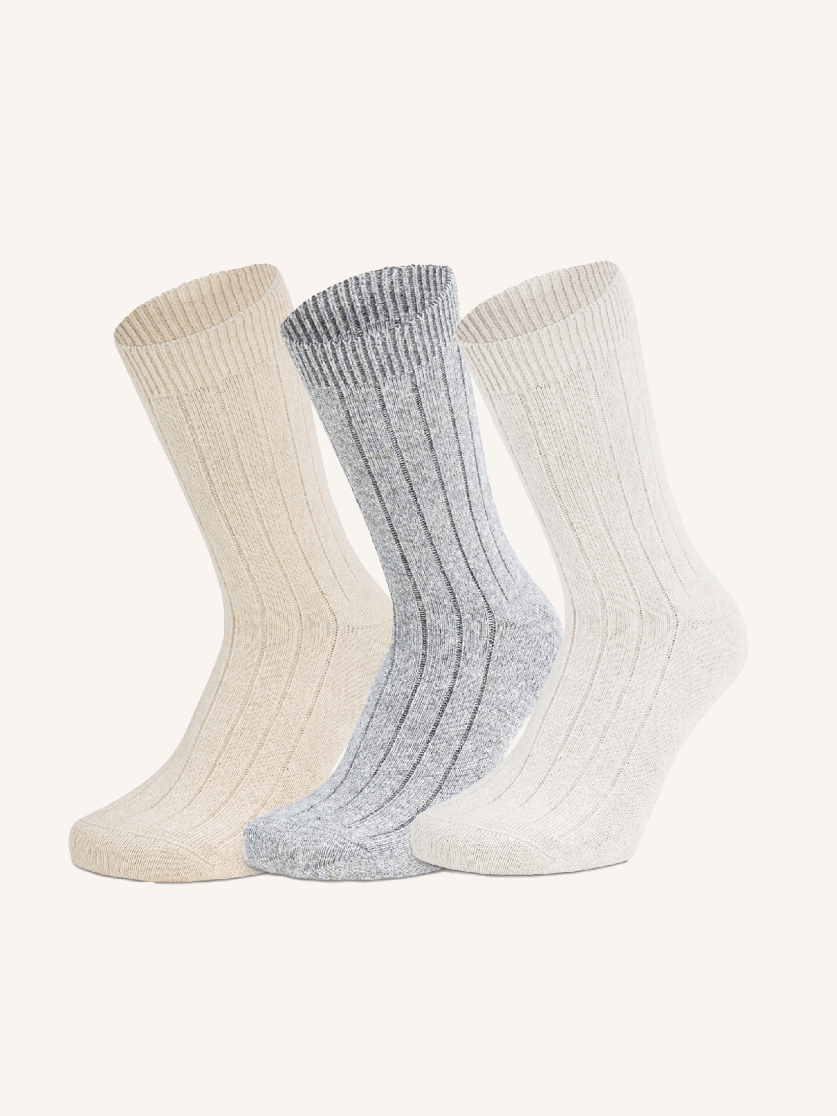 Short Socks in Angora, Cotton and Viscose for Women | Plain Color | Pack of 3 Pairs | Angorella