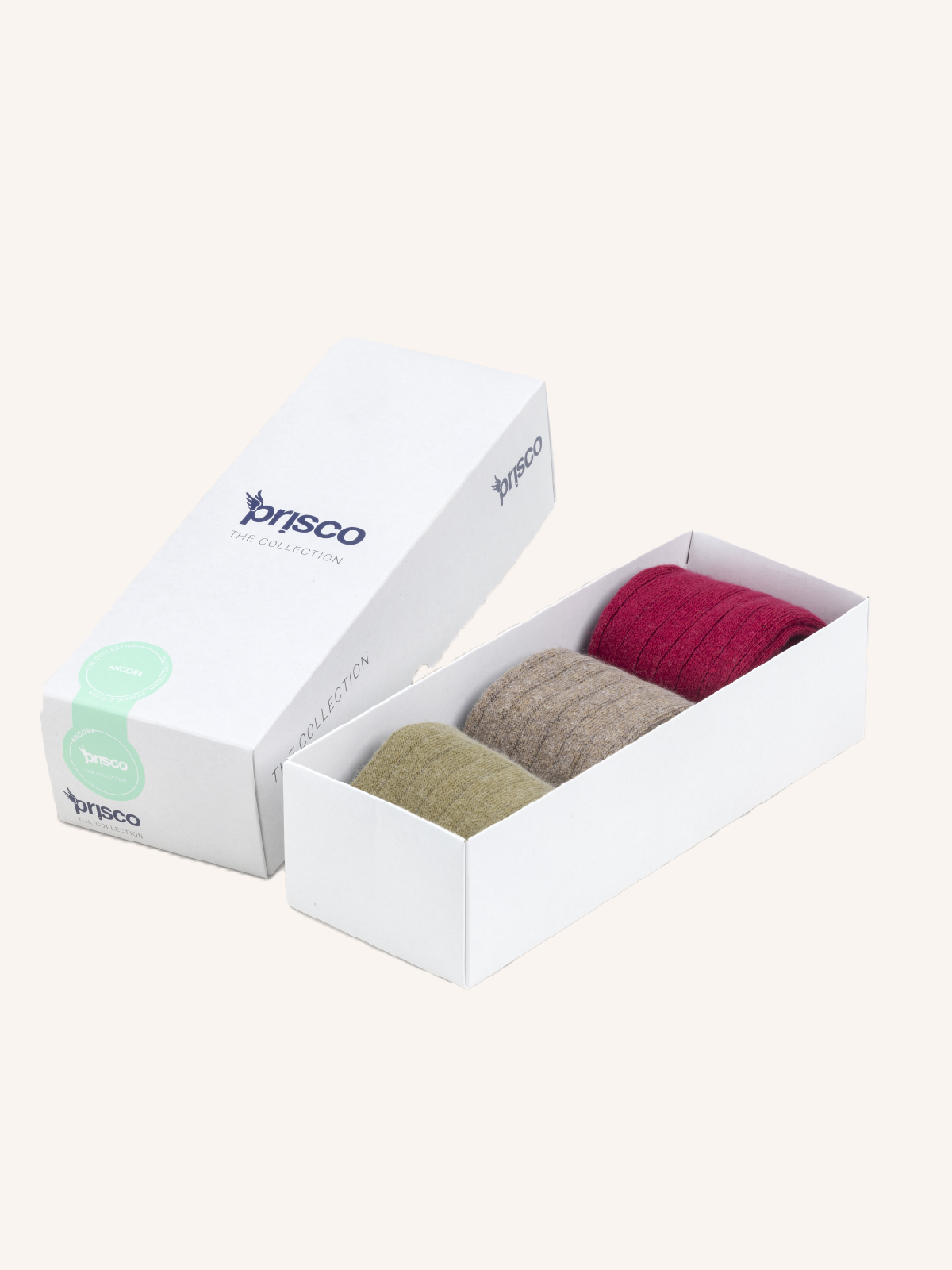 Long Socks in Angora, Cotton and Viscose for Women | Plain Color | Pack of 3 Pairs | Angor