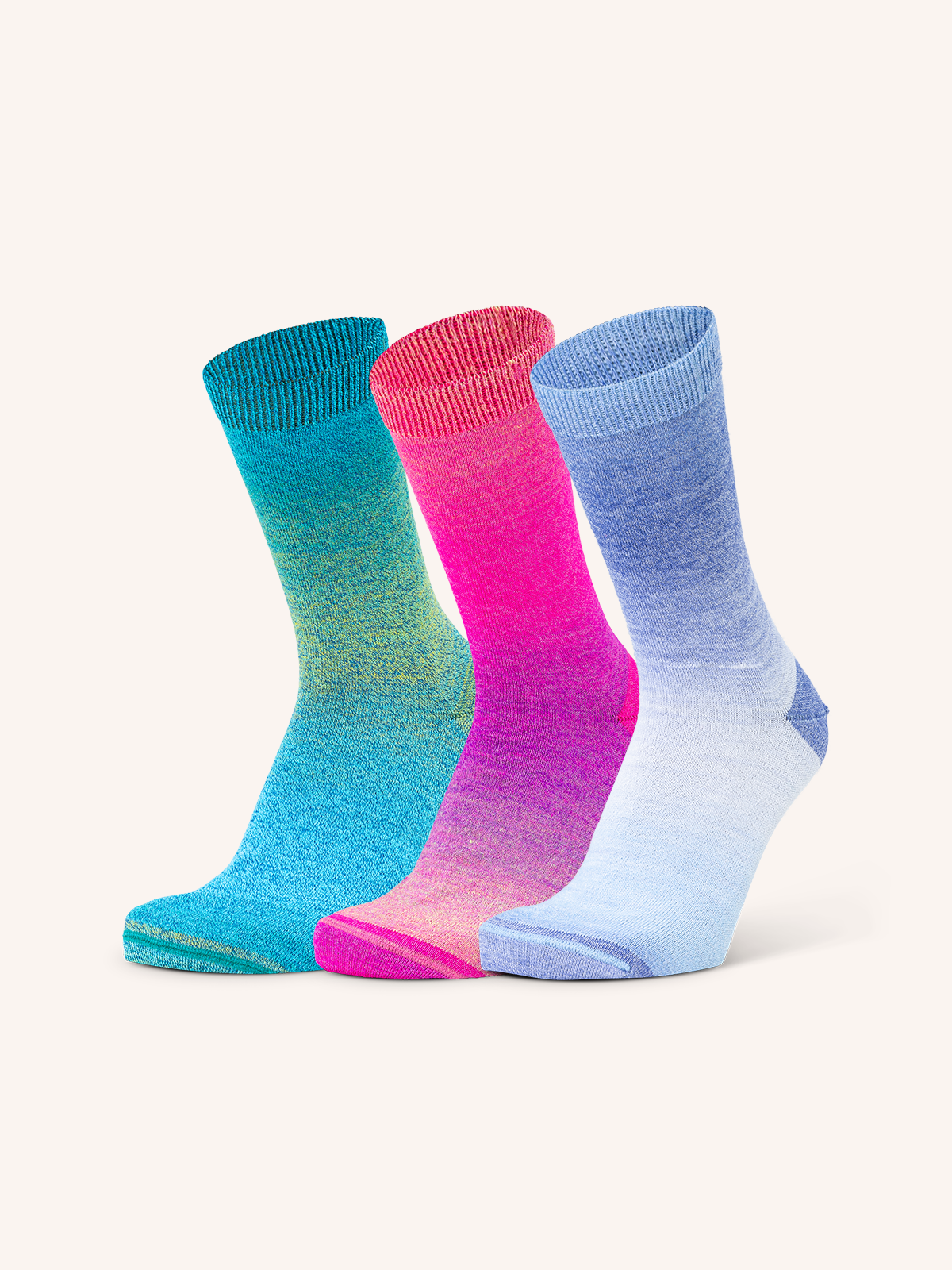 Calza Corta in Viscosa per Donna | Fantasia | Confezione da 3 Paia | Beauty