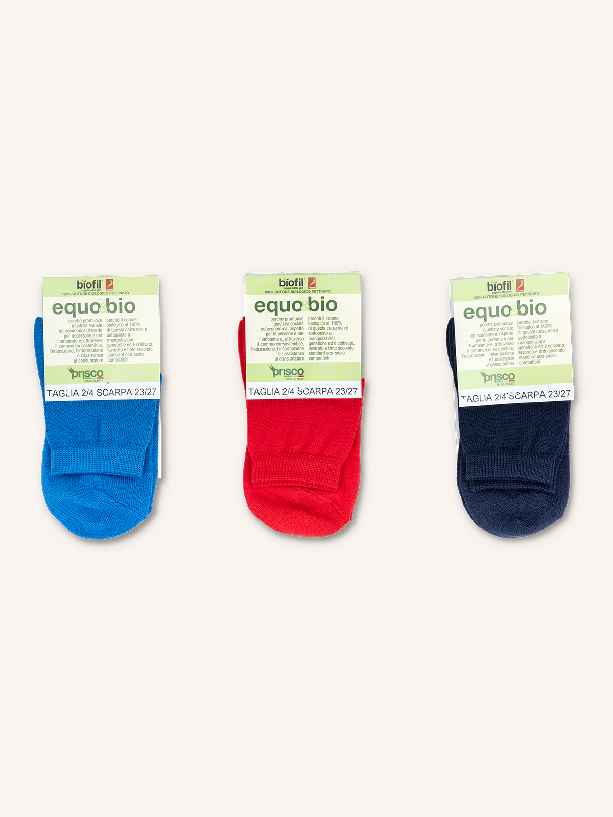 Cotton Short Sock for Child | Solid Color | Pack of 3 Pairs | Bio B3