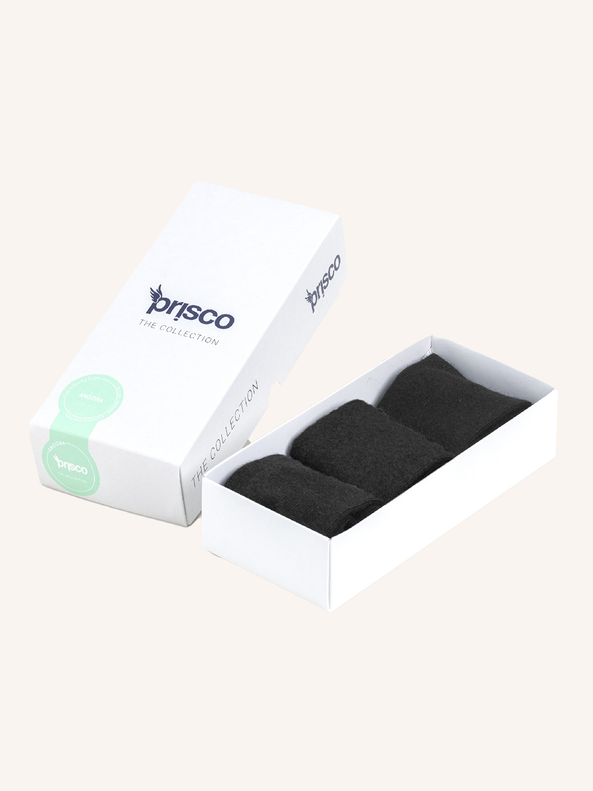 Long Ribbed Sock in Angora, Cotton and Viscose for Men | Plain Color | Pack of 3 Pairs | Blond L