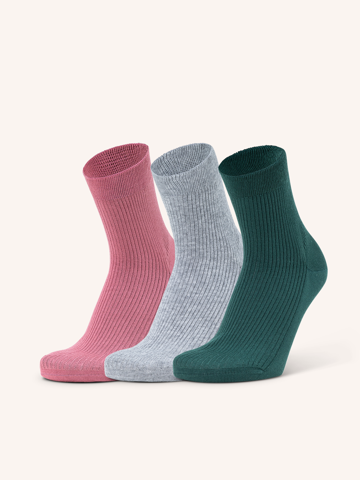 Calza Corta Bio & Green in Lyocell per Donna | Tinta Unita | Confezione da 3 Paia | Botanic DC