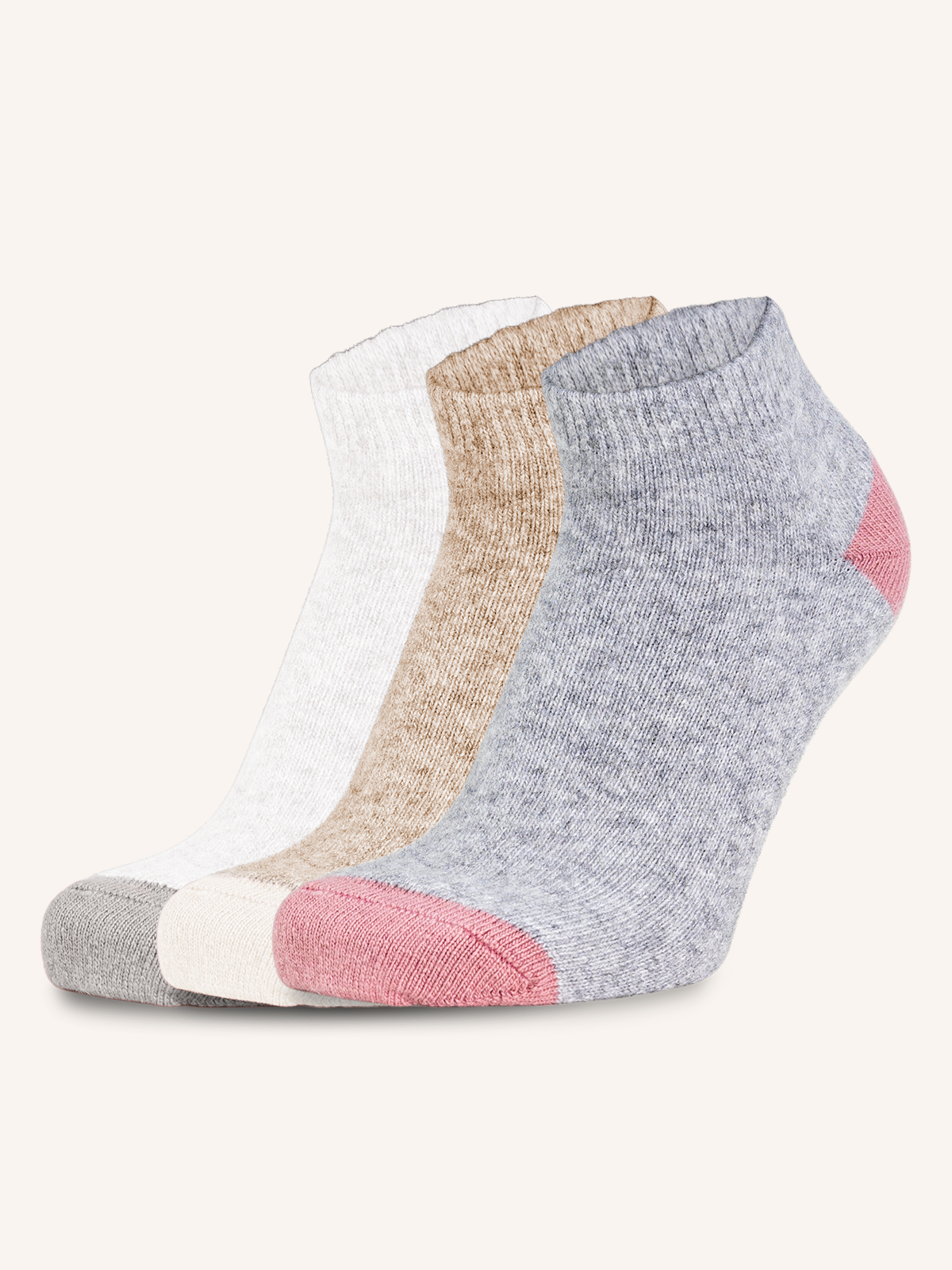 Pariscarpa Ribbed Sock in Cashmere and Wool Blend for Women | Plain Color | Pack of 3 pairs | Cachelife DP