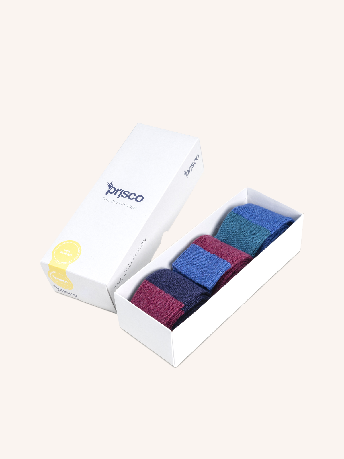 Long socks in Cashmere and Wool blend for Men | Plain Color | Pack of 3 Pairs | Cachelife UL