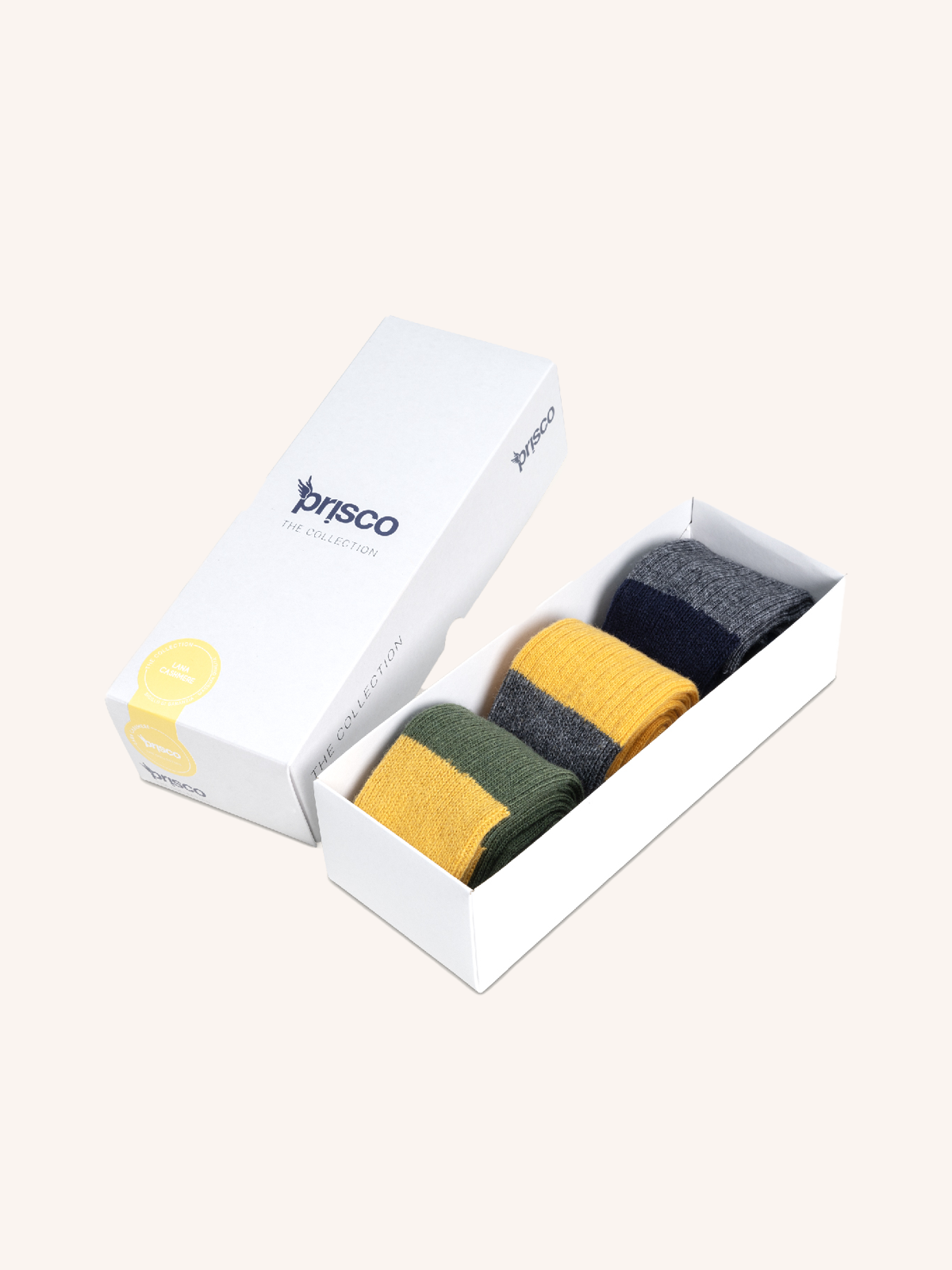 Long socks in Cashmere and Wool blend for Men | Plain Color | Pack of 3 Pairs | Cachelife UL