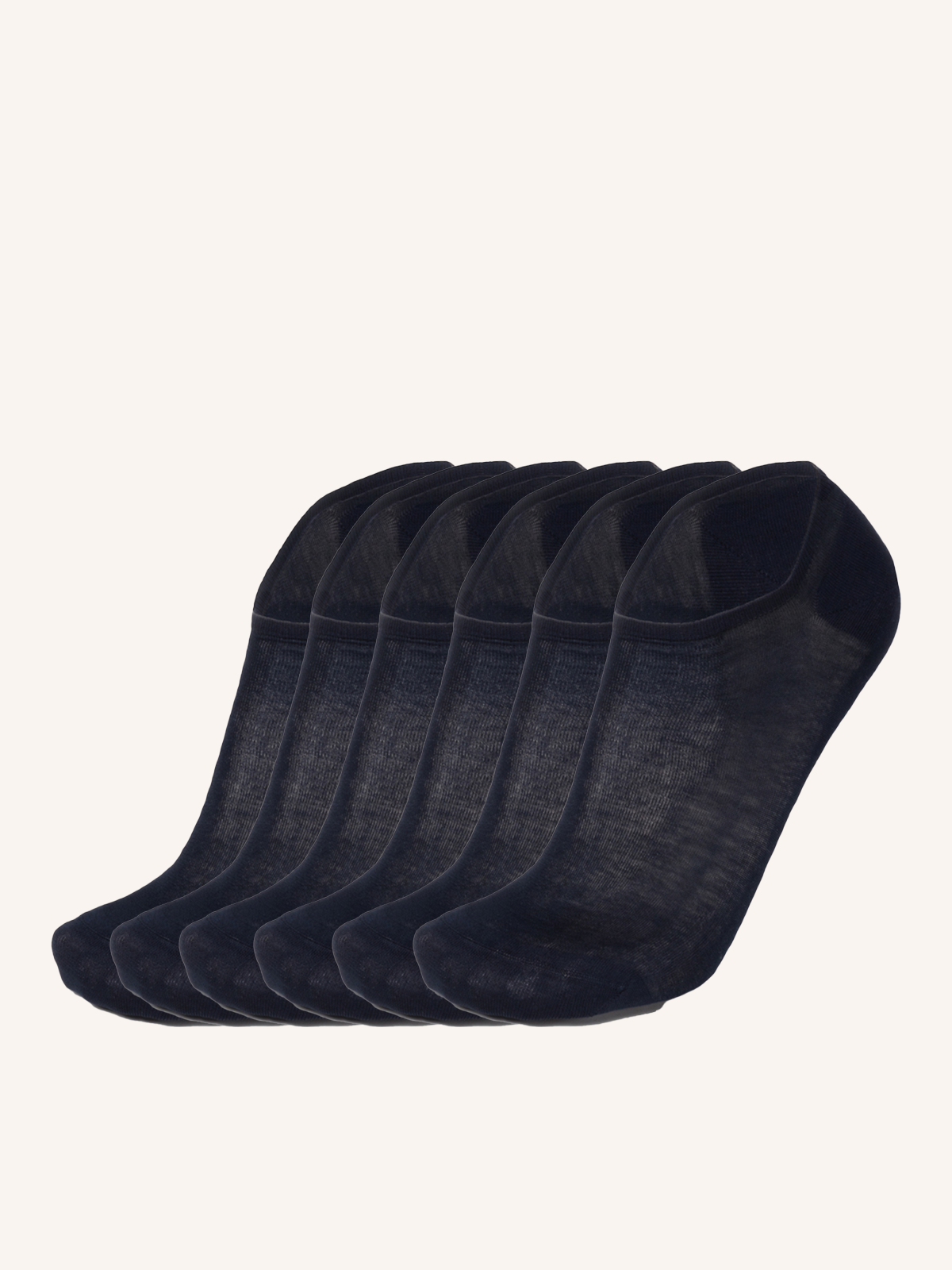 Calza Mini Sneaker in Filo di Scozia per Uomo | Tinta Unita | Confezione da 6 Paia | Chiffon Mini