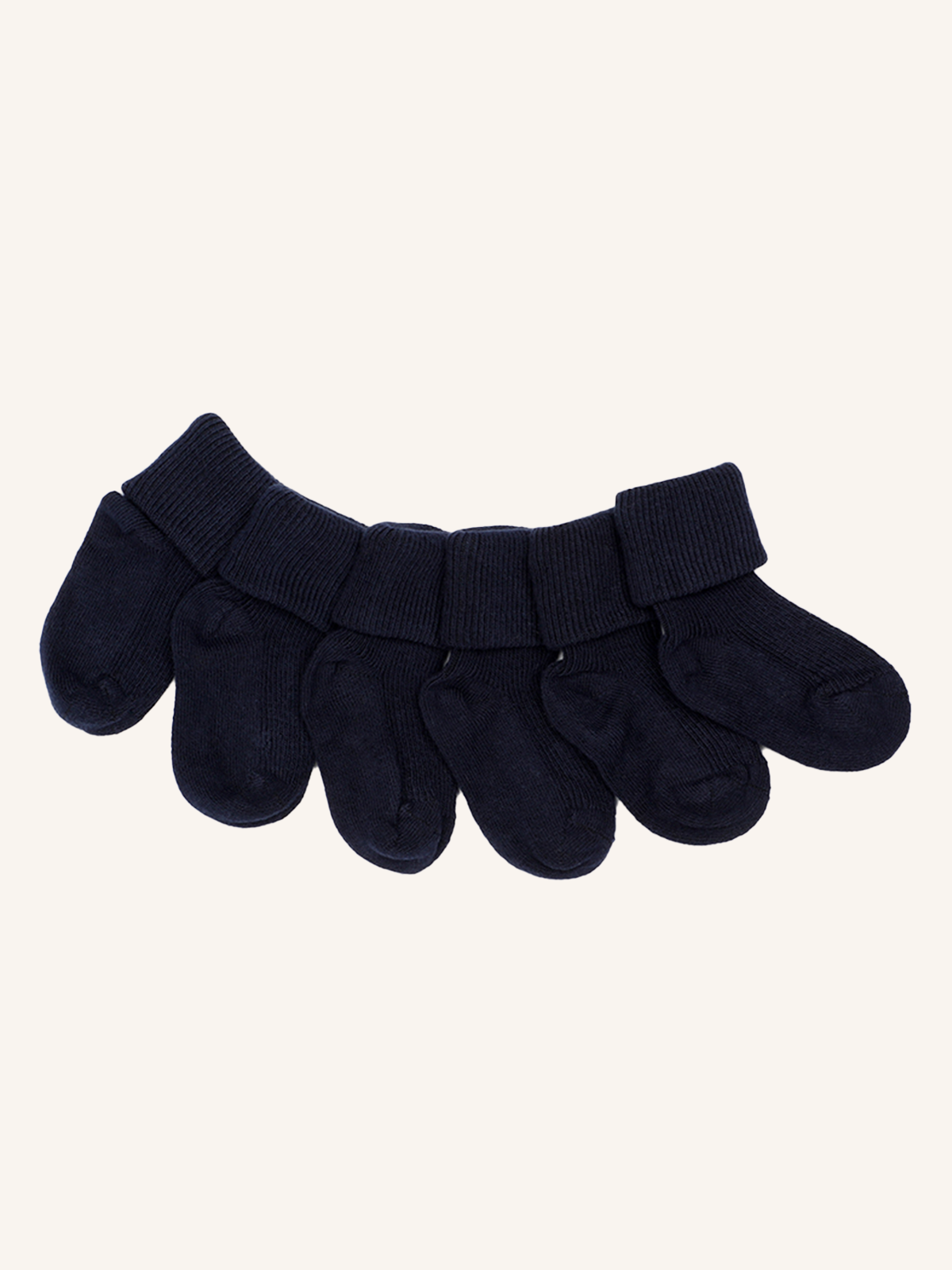 Short Sock with Cuff in Cotton for Newborn | Solid Color | Pack of 6 Pairs | COCCOLINO 18