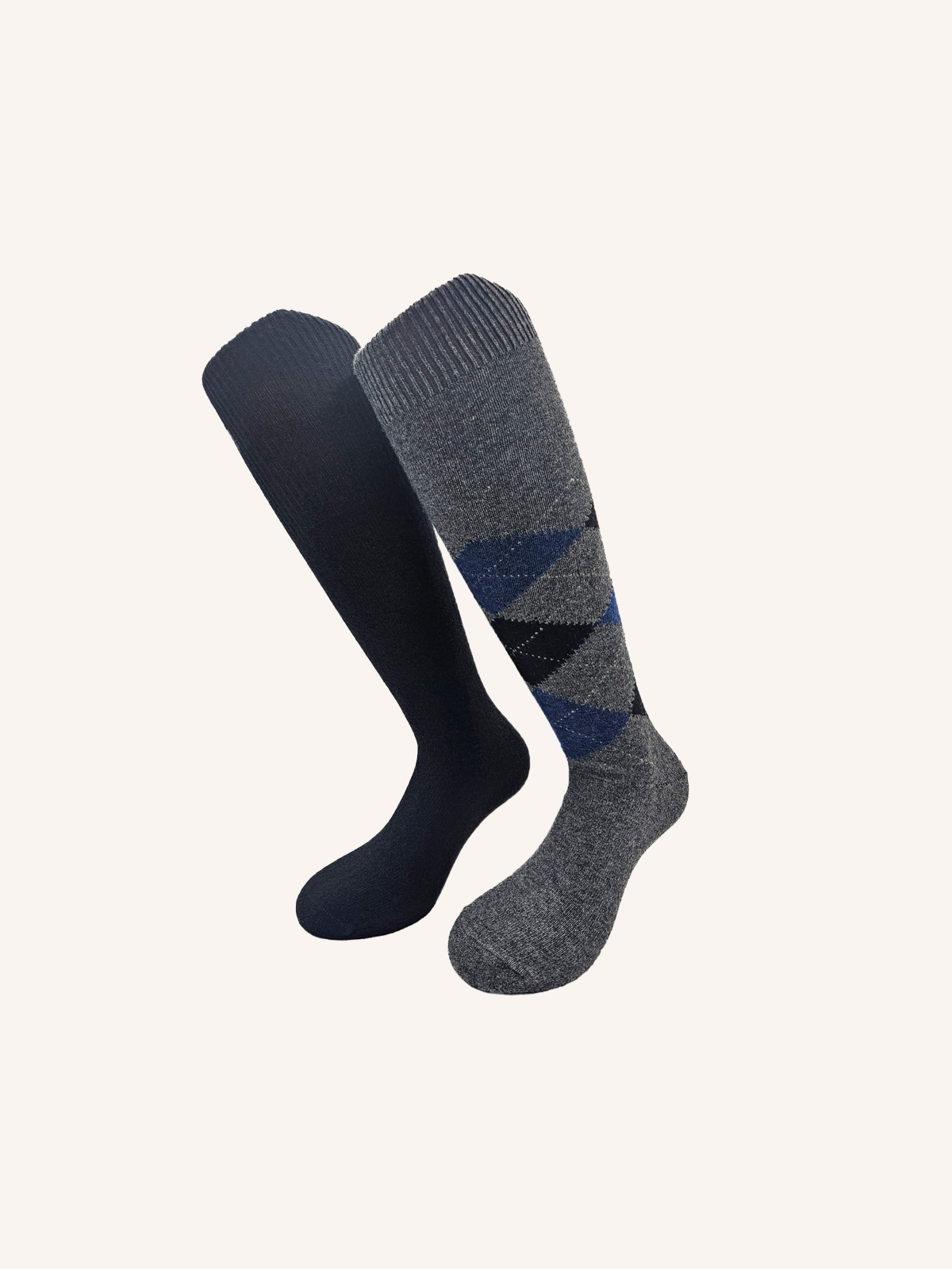Long Sock in Cashmere Wool for Men | Fantasy | Pack of 2 pairs | Daiquiri L