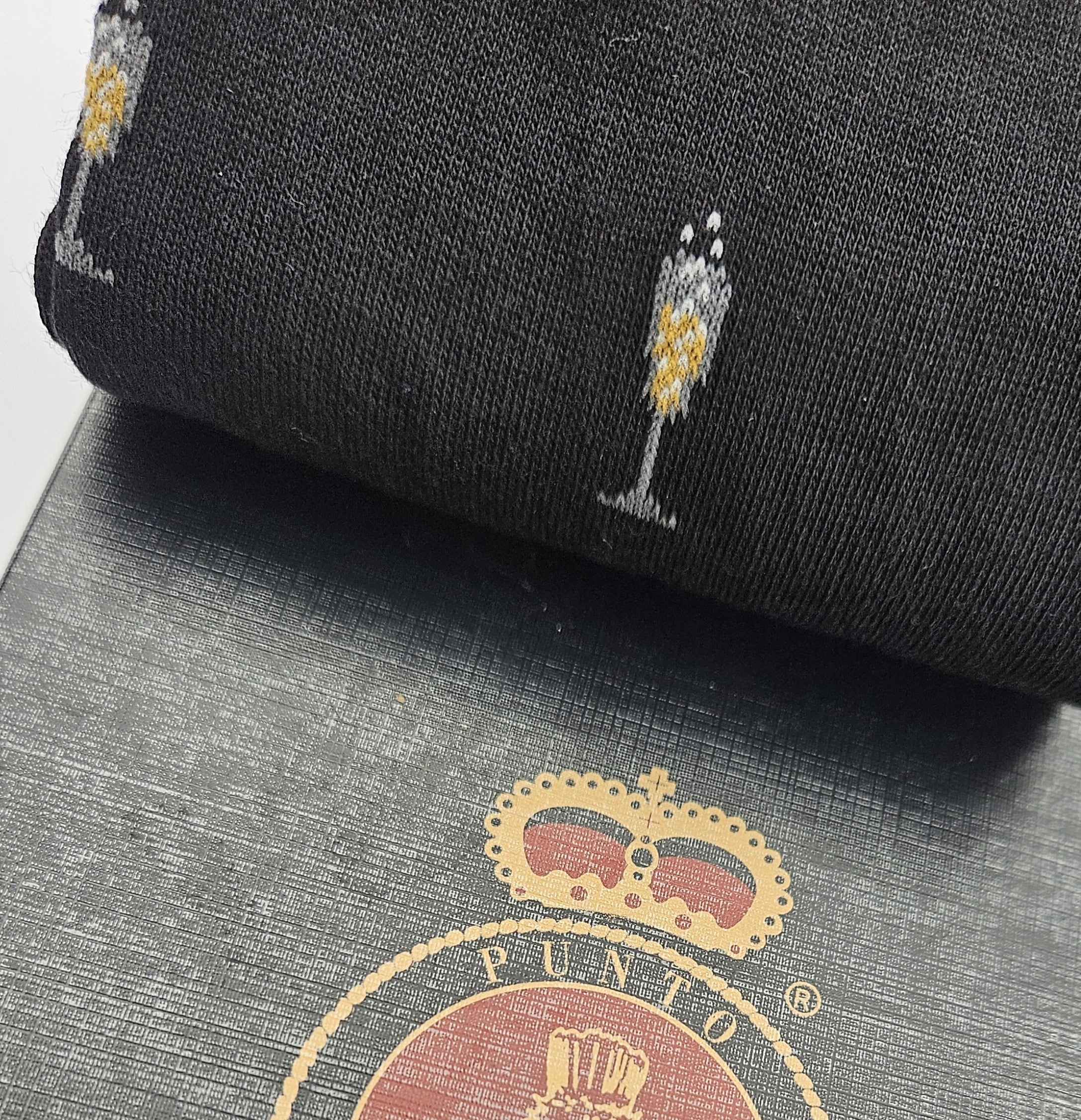 Calza Lunga in Cotone per Uomo motivo Calice per Brindisi | Fantasia | Confezione Singola | Samir