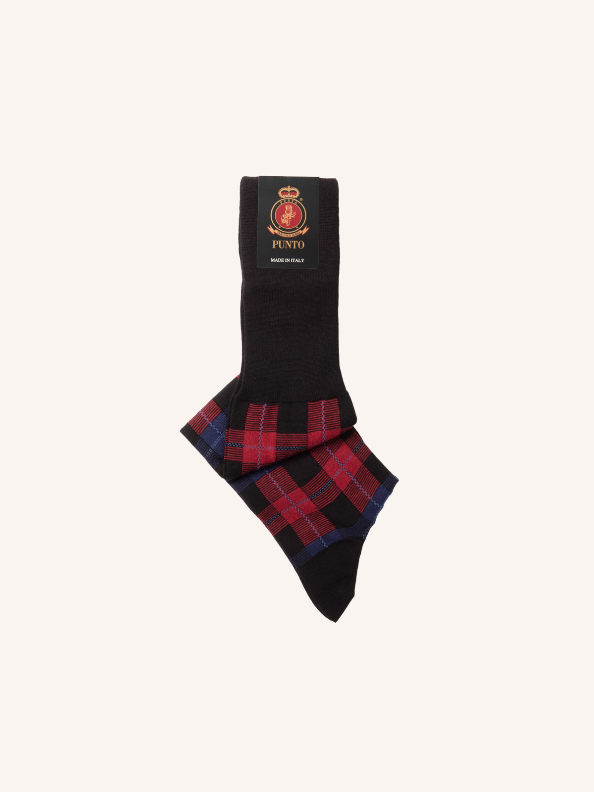 Calza Lunga in Caldo Cotone per Uomo | Fantasia | Confezione Singola | Edmond