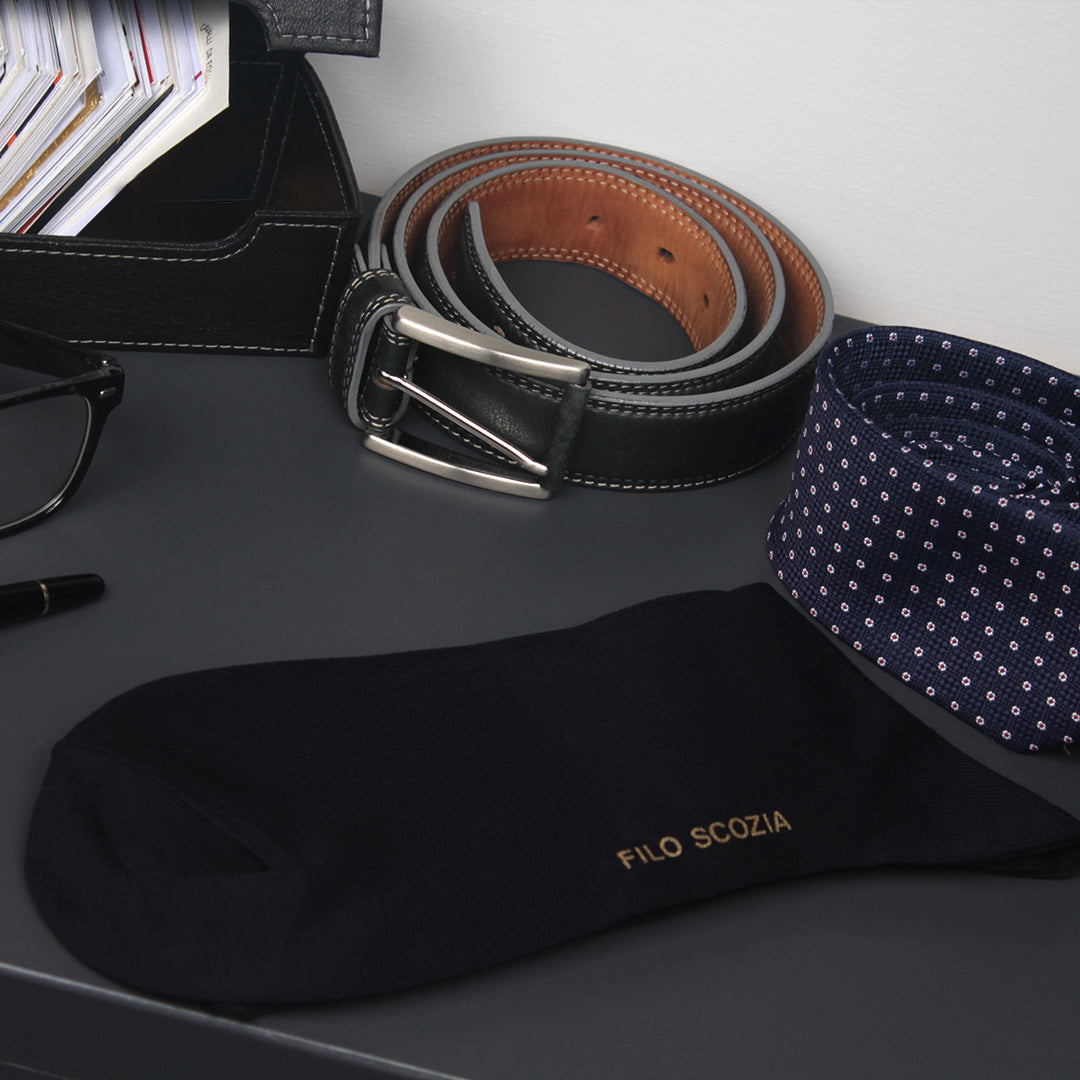 Short Sock in Lisle for Men | Plain Color | Pack of 6 Pairs | Short Shaved Prince