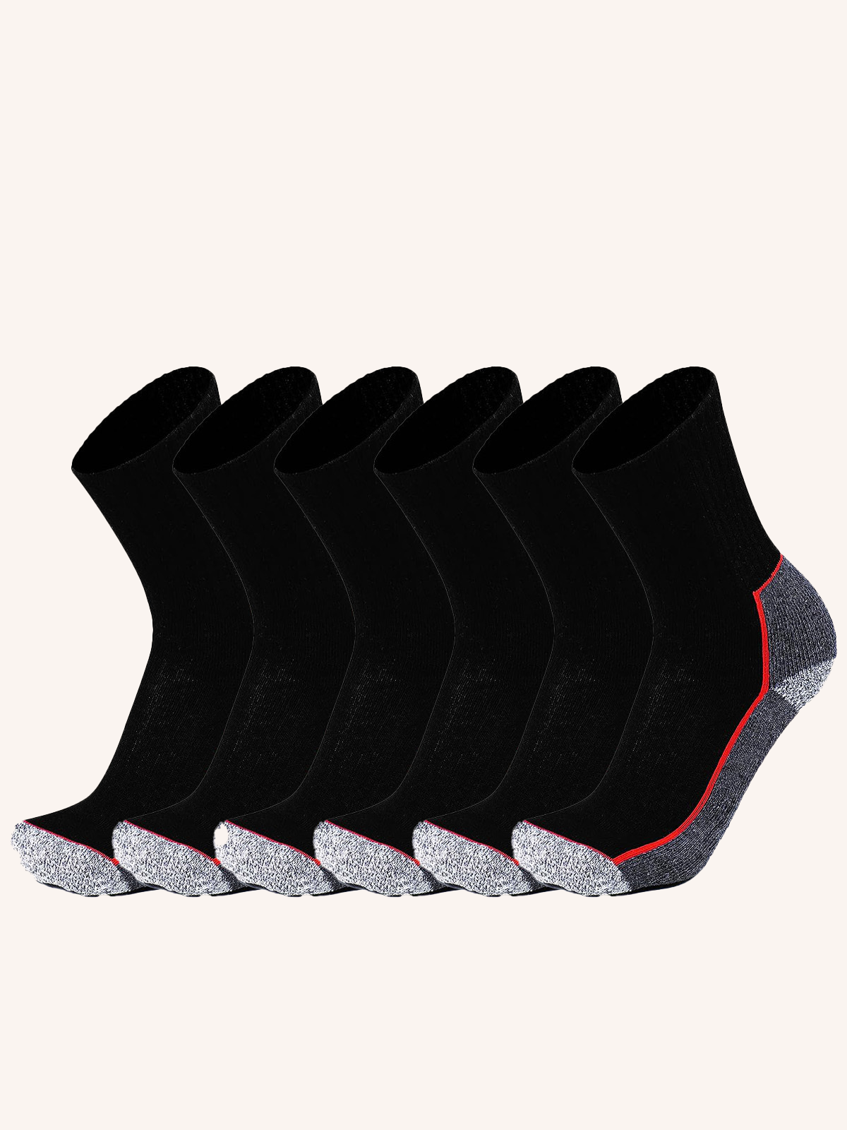 Short Sock in Resistant Material for Men | Plain Color | Pack of 6 Pairs | JOB 01