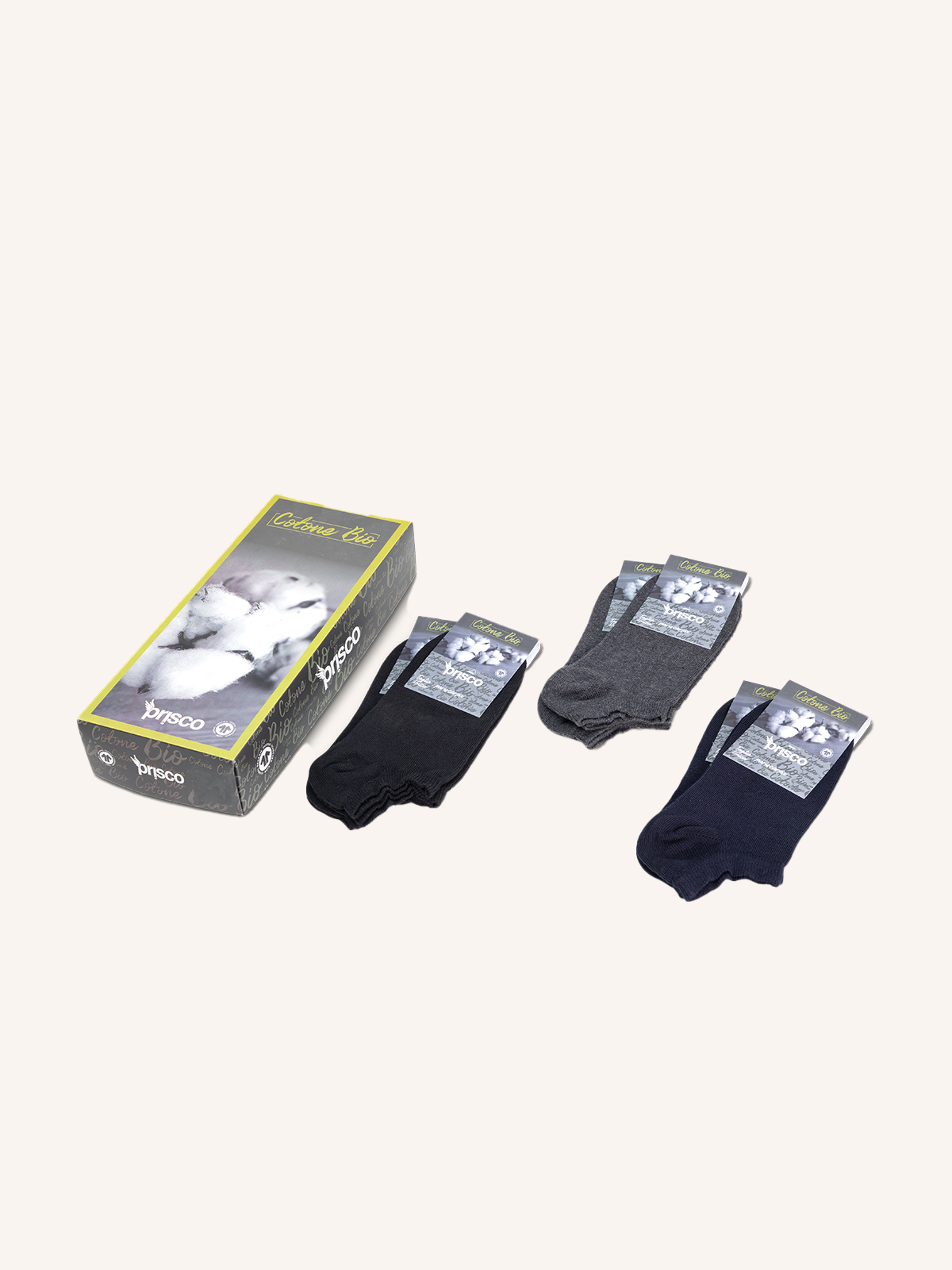 Calza Pariscarpa in Cotone Organico per Uomo | Tinta Unita | Confezione da 6 paia | Organic UP