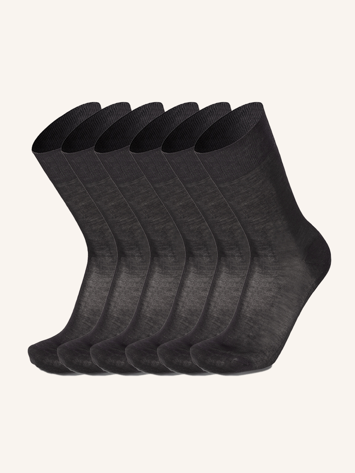 Short Sock in Lisle for Men | Plain Color | Pack of 6 Pairs | Short Shaved Prince