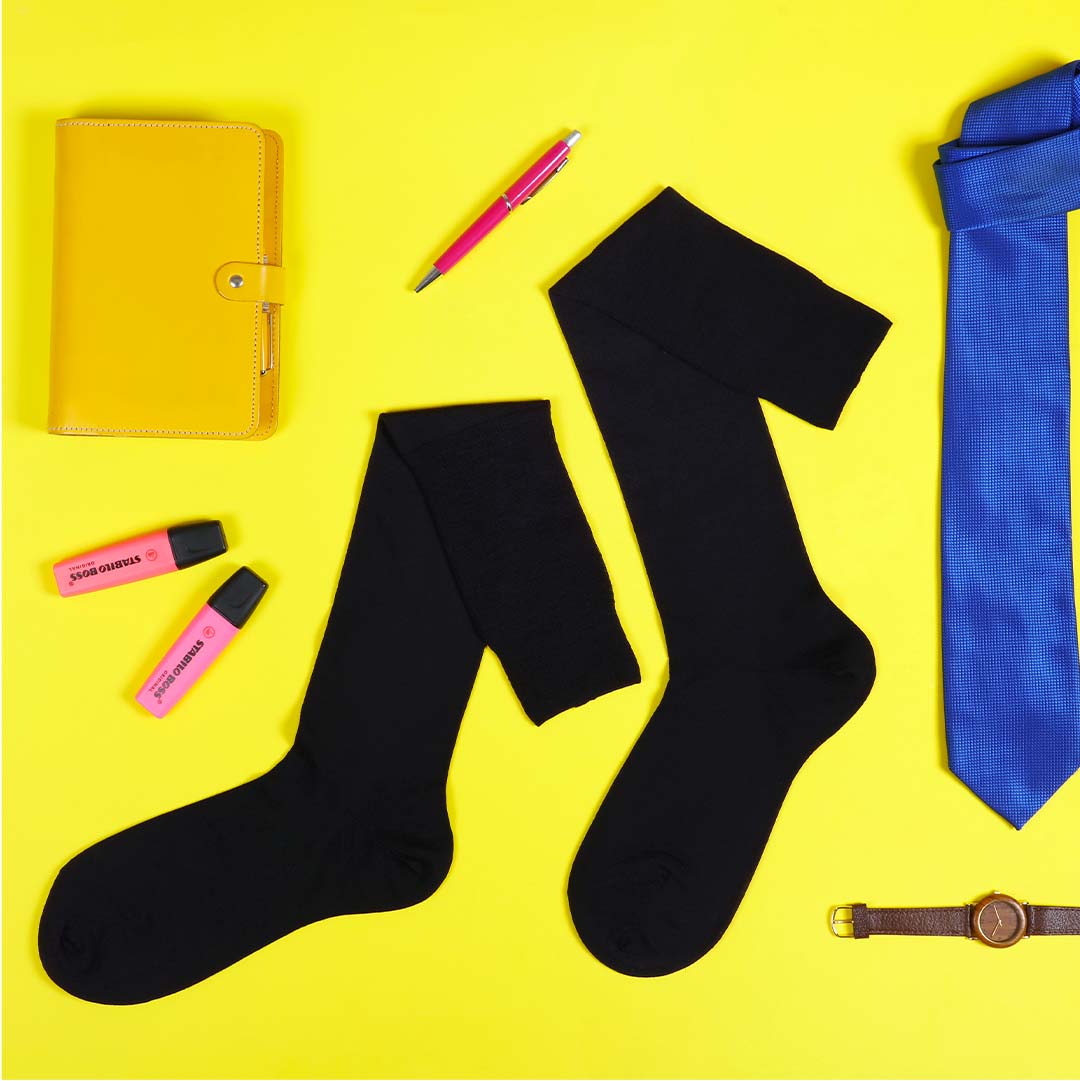 Calza Lunga Rasata per Uomo | Tinta Unita | Confezione da 6 Paia | Warm Cotton Climatic L