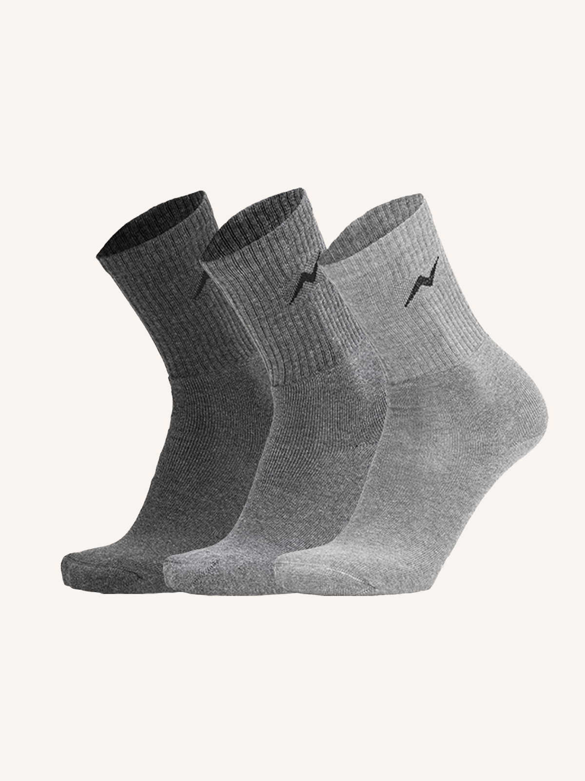 Cotton Socks for Women's Tennis | Plain Color | Pack of 3 Pairs | PRS 50D
