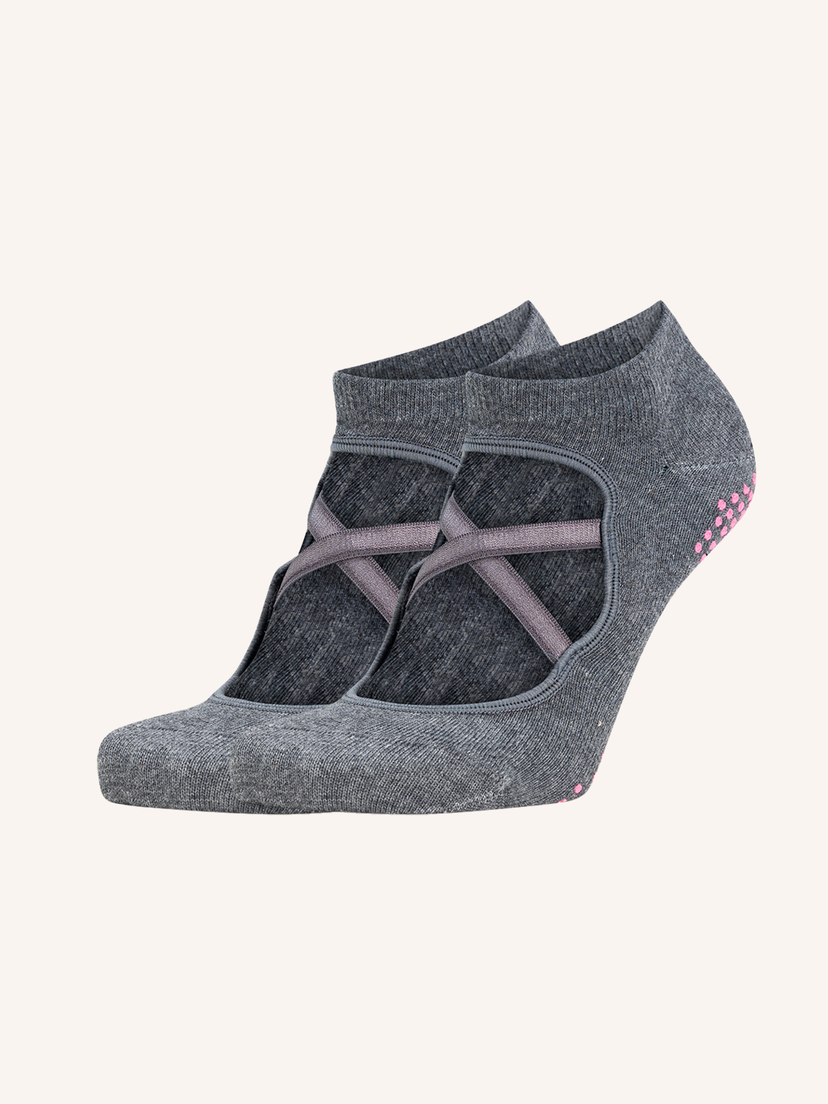 Short Cotton Socks for Women for Yoga/Pilates | Plain Color | Pack of 2 Pairs | PRS PRO 12 D