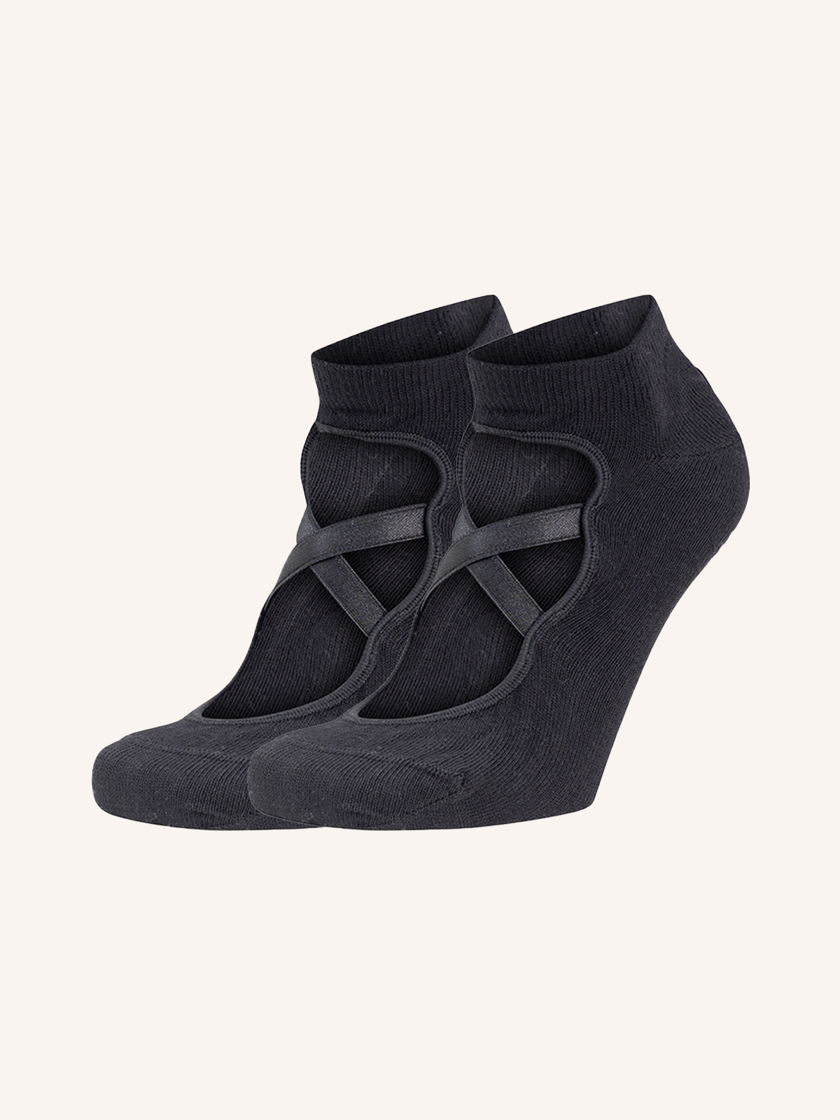 Short Cotton Socks for Women for Yoga/Pilates | Plain Color | Pack of 2 Pairs | PRS PRO 12 D