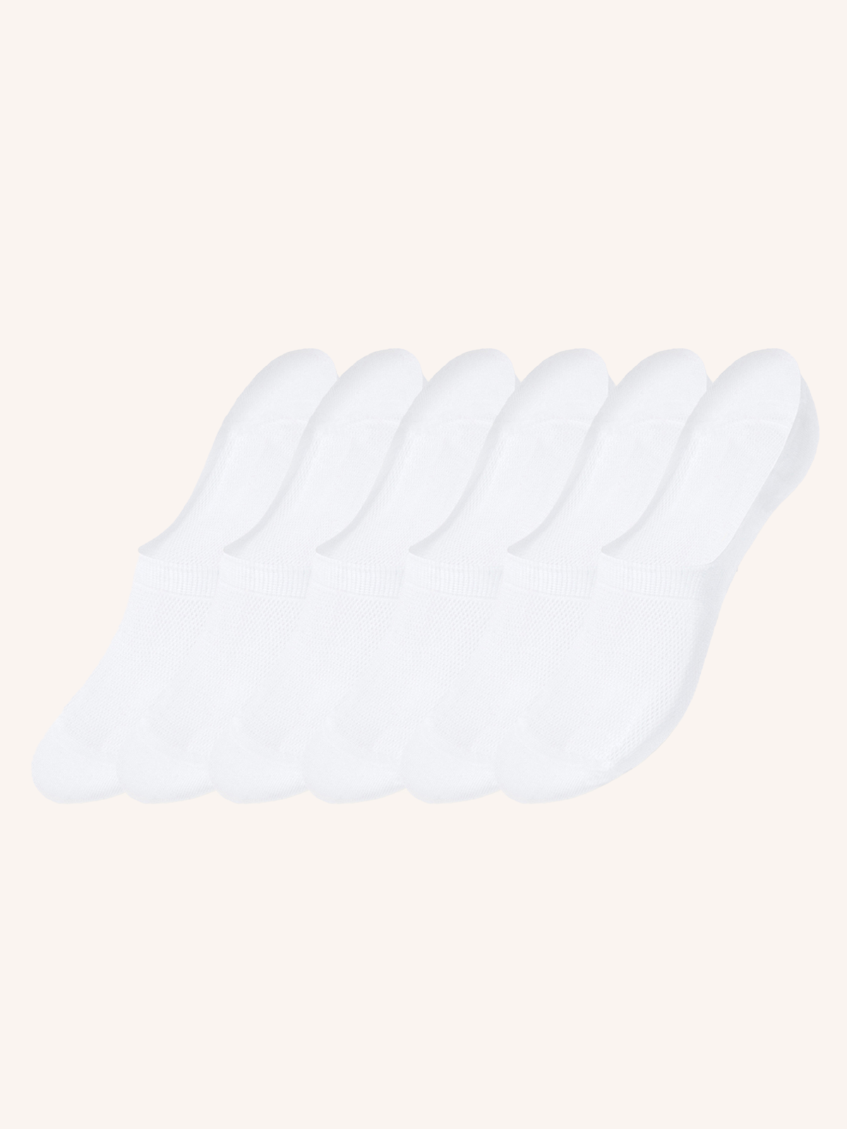 Women's Cotton Footies | Solid Color | Pack of 6 Pairs | Insole Footies D