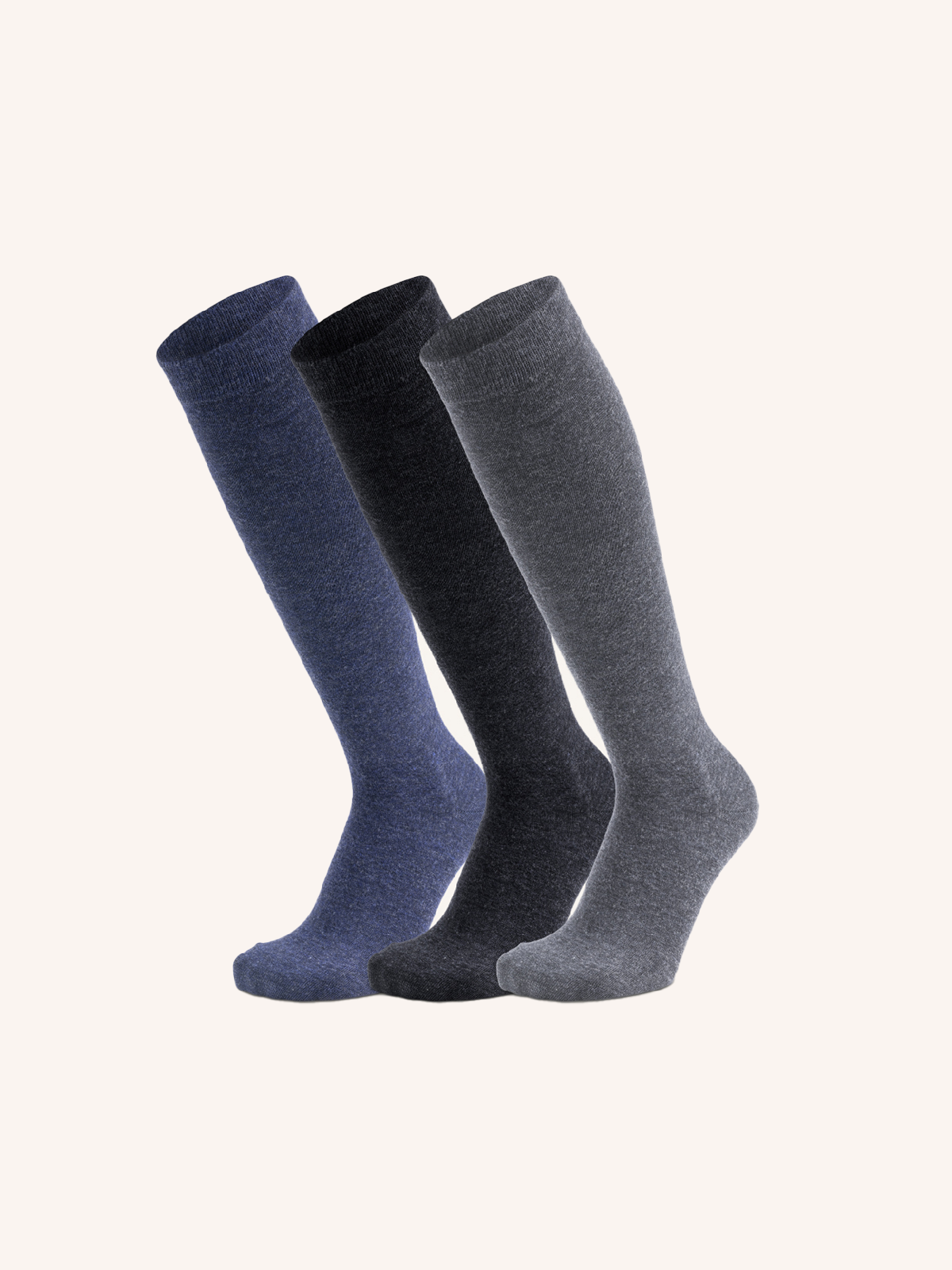 Calza Lunga in Cashmere e Viscosa per Donna | Tinta Unita | Confezione da 3 Paia | Ultra DL