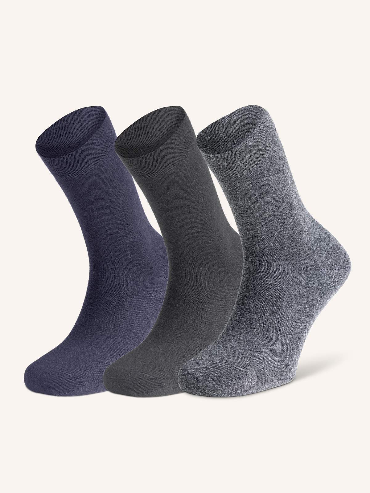 Short Socks in Viscose &amp; Cashmere for Men | Plain Color | Pack of 3 Pairs | Ultra UC