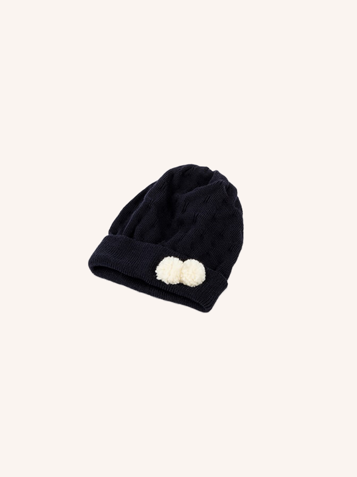 Beanie with Braided Knit and Pom Pom | Solid Color | Single Pack | 42694