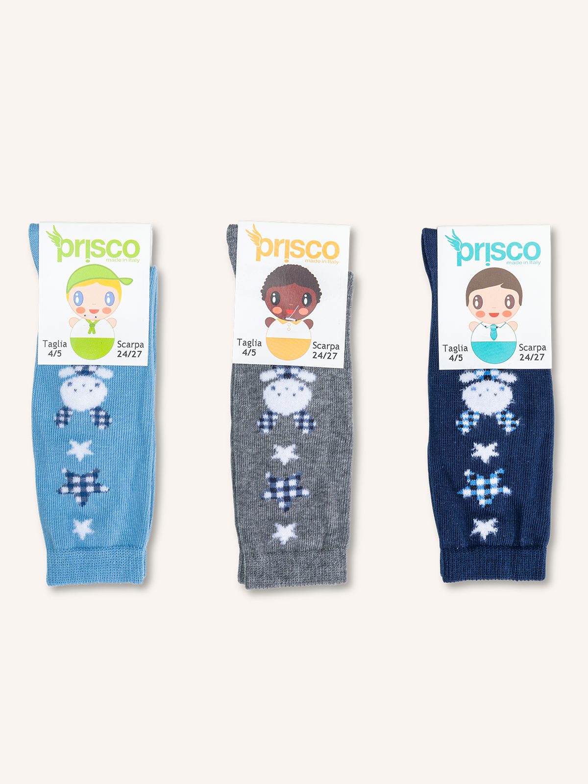 Long Cotton Sock for Newborn | Pack of 3 pairs | BABY SOFT
