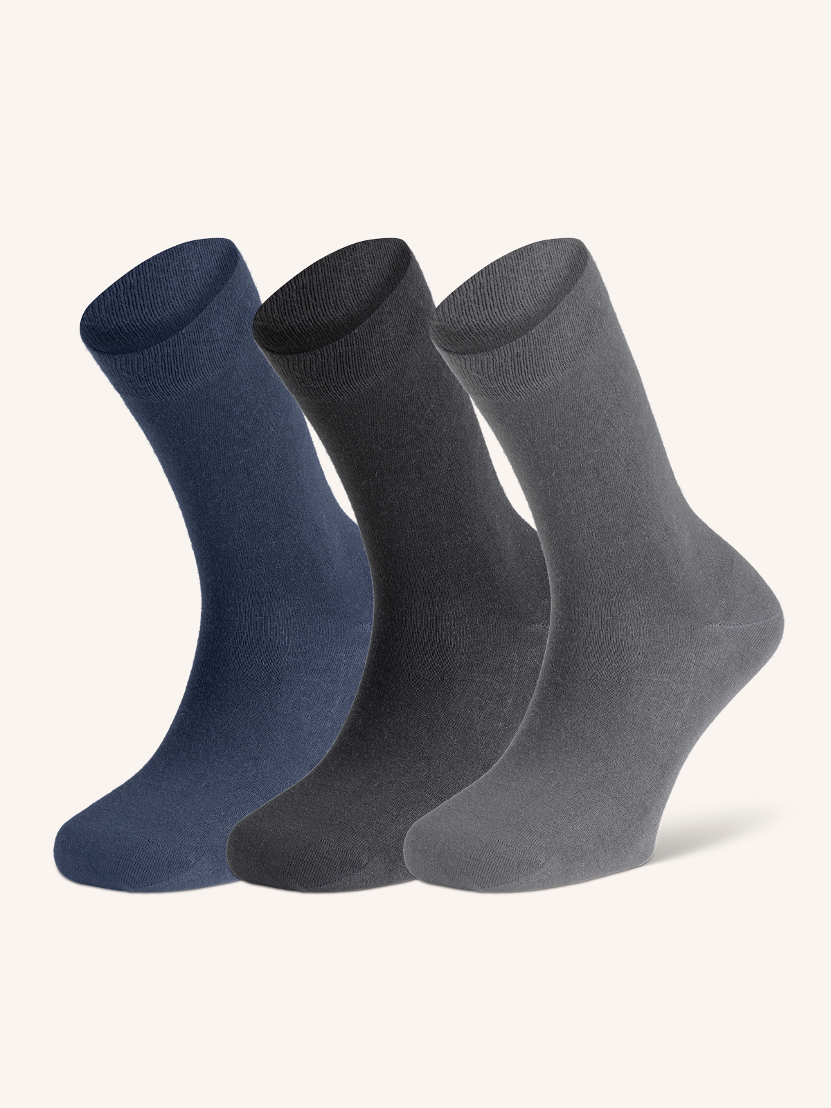 Short Sock in Organic Cotton for Men | Plain Color | Pack of 3 Pairs | Bio Cotton UC