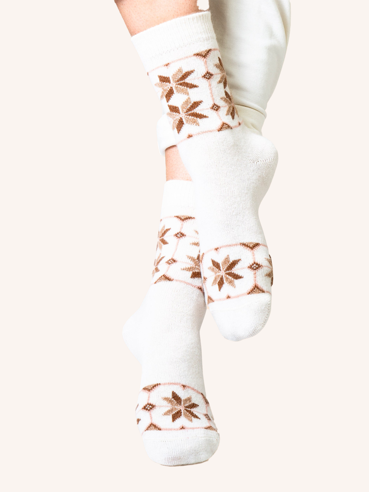 Short socks in Angora blend for Women | Fantasy | Pack of 3 pairs | Elk