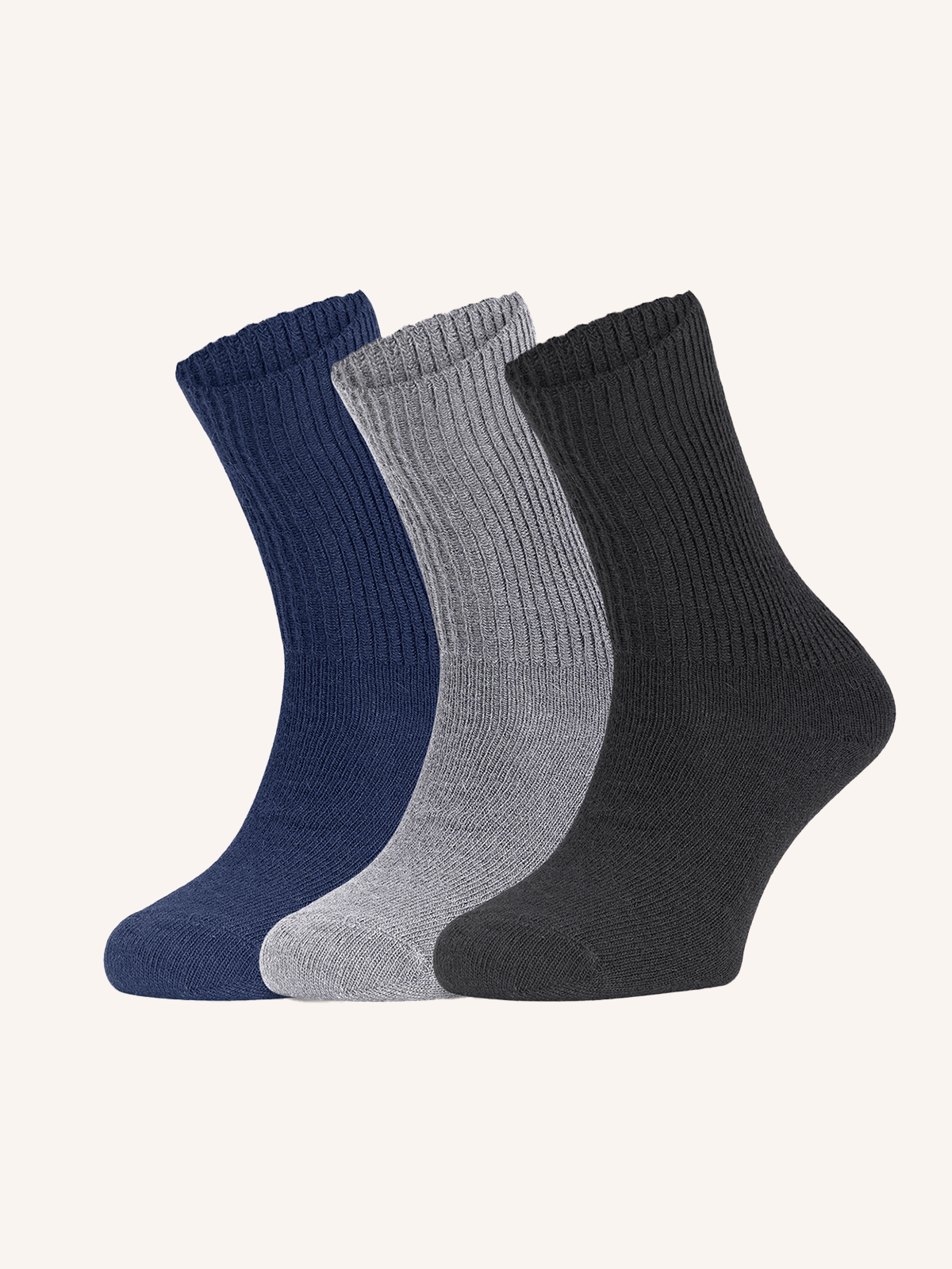 Short Alpaca Sock for Men | Plain Color | Pack of 3 pairs | Alpa 1:1 UC