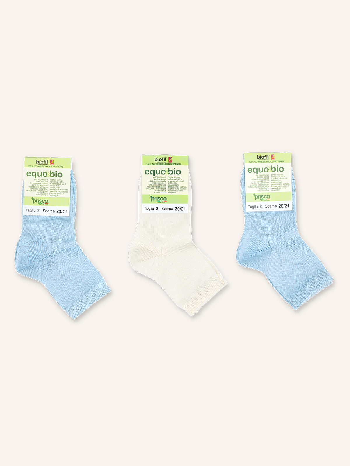 Smooth Short Cotton Sock for Newborn | Pack of 3 pairs | Bio N2