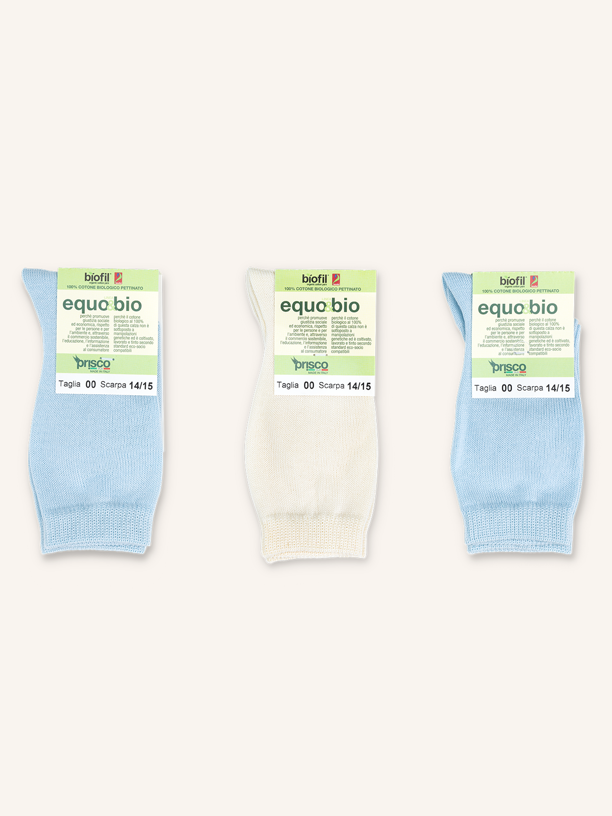 Smooth Long Cotton Sock for Newborn | Pack of 6 pairs | Bio N3